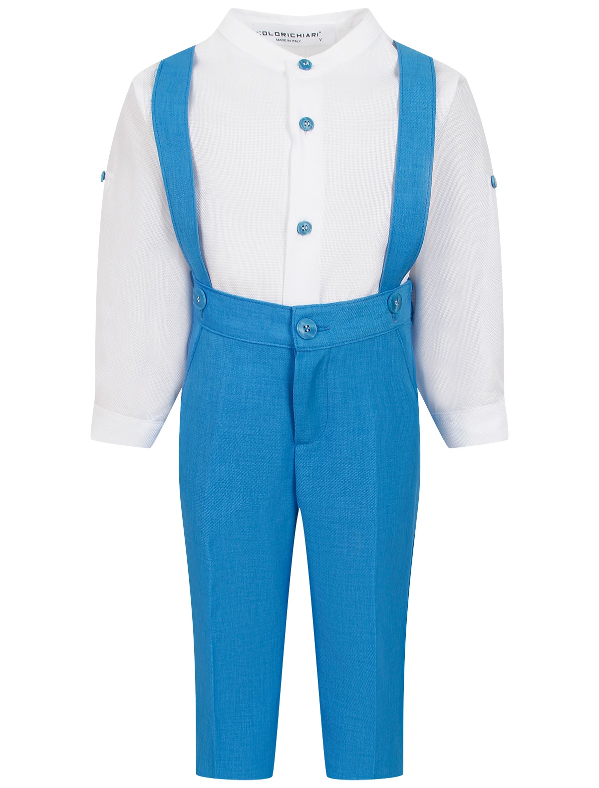 Комплект из рубашки и брюк на подтяжках