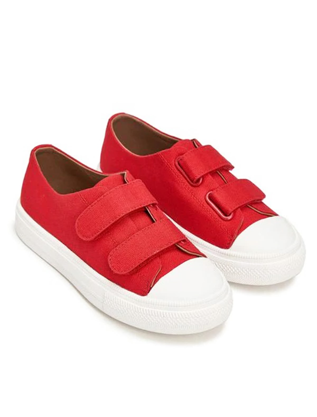 Красные кеды на липучке