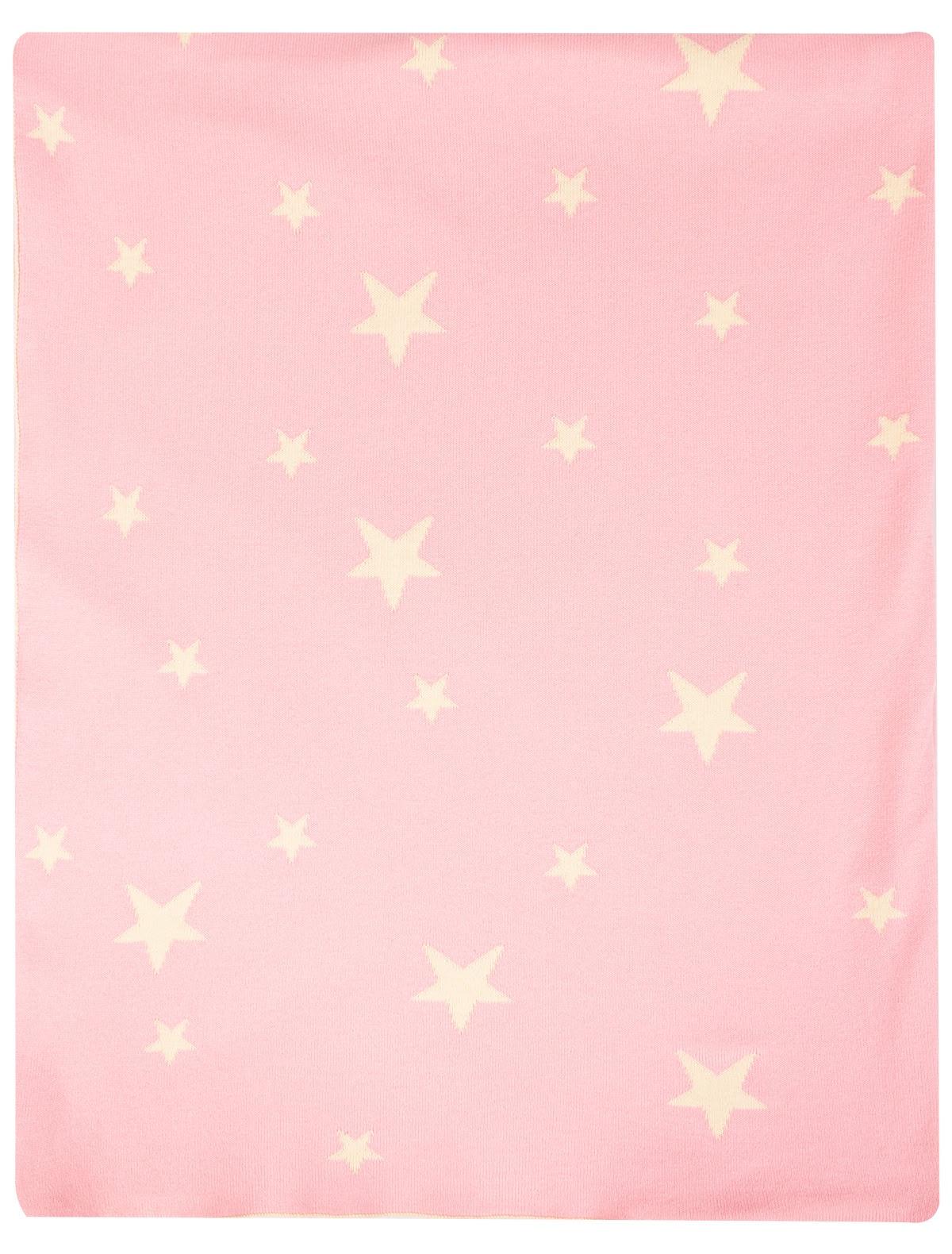 Розовый плед со звездами 90x120см