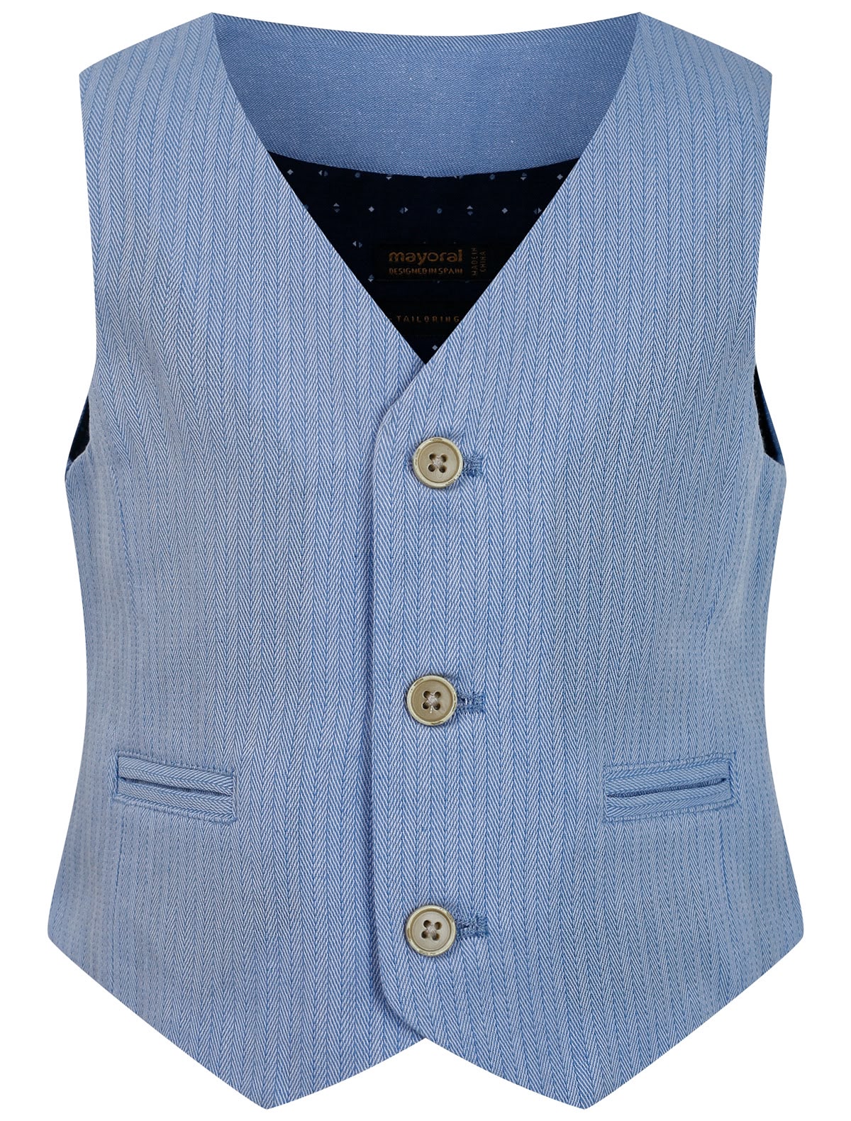 Классический голубой жилет