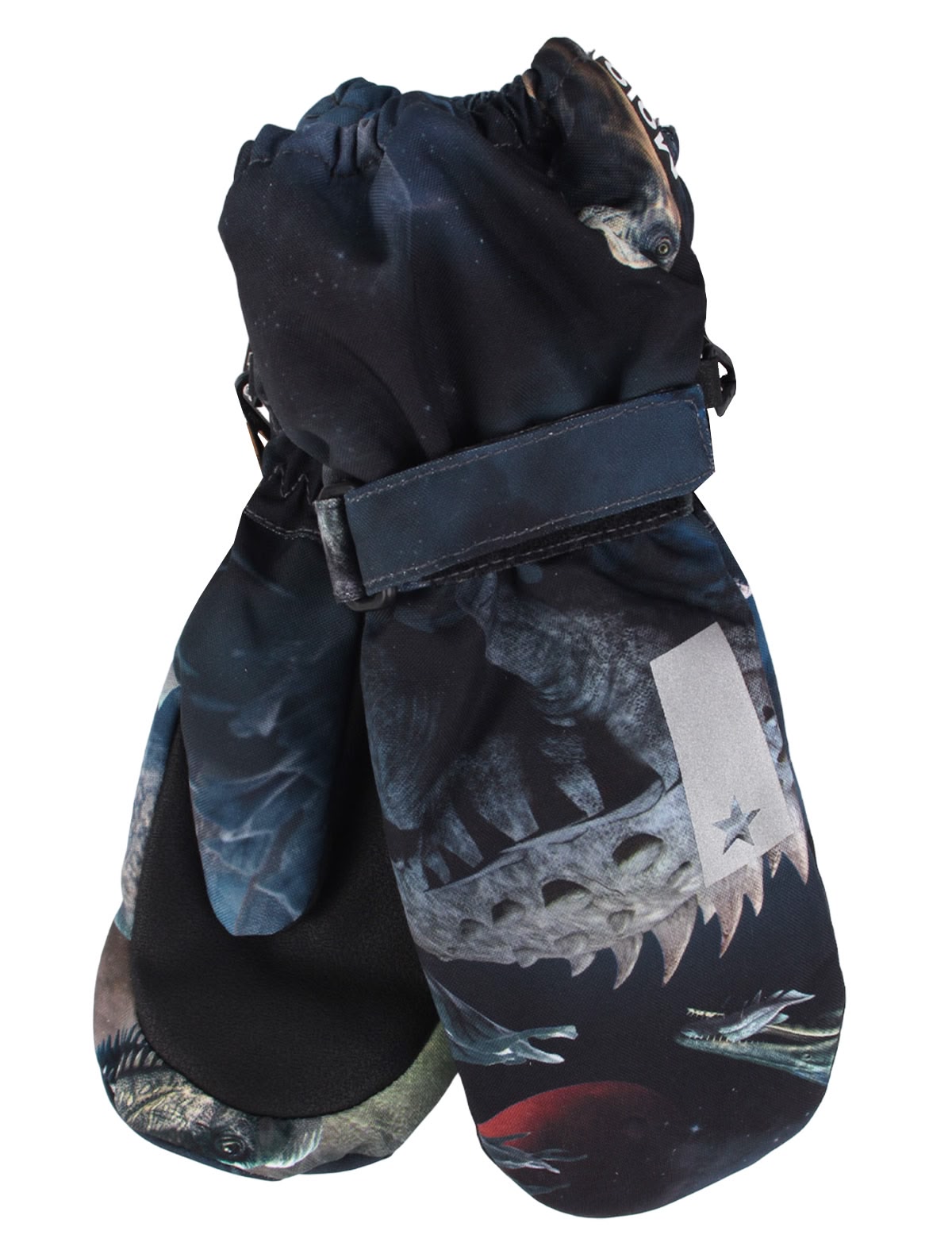 Варежки с принтом Dino in Space