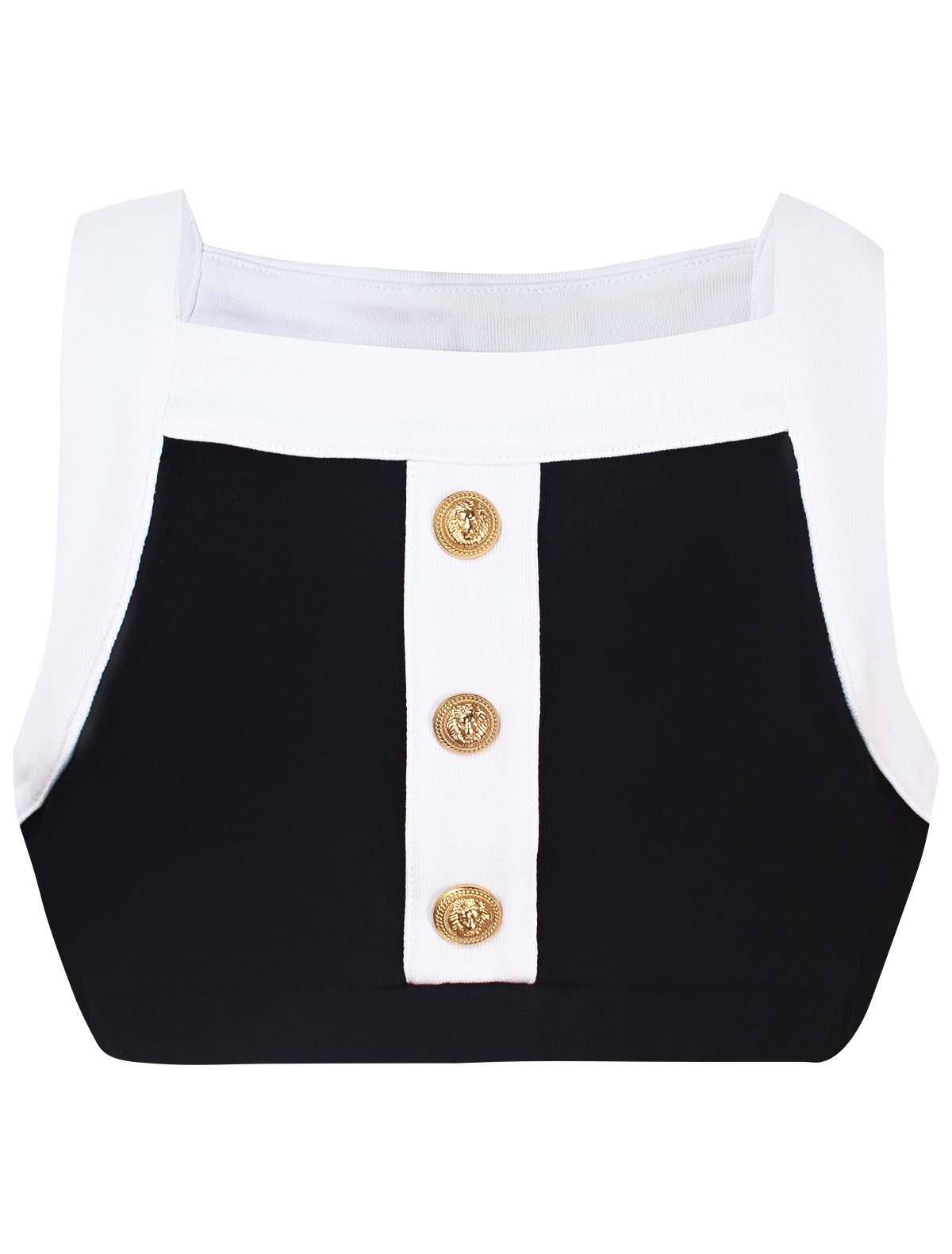 Чёрно-белый топ