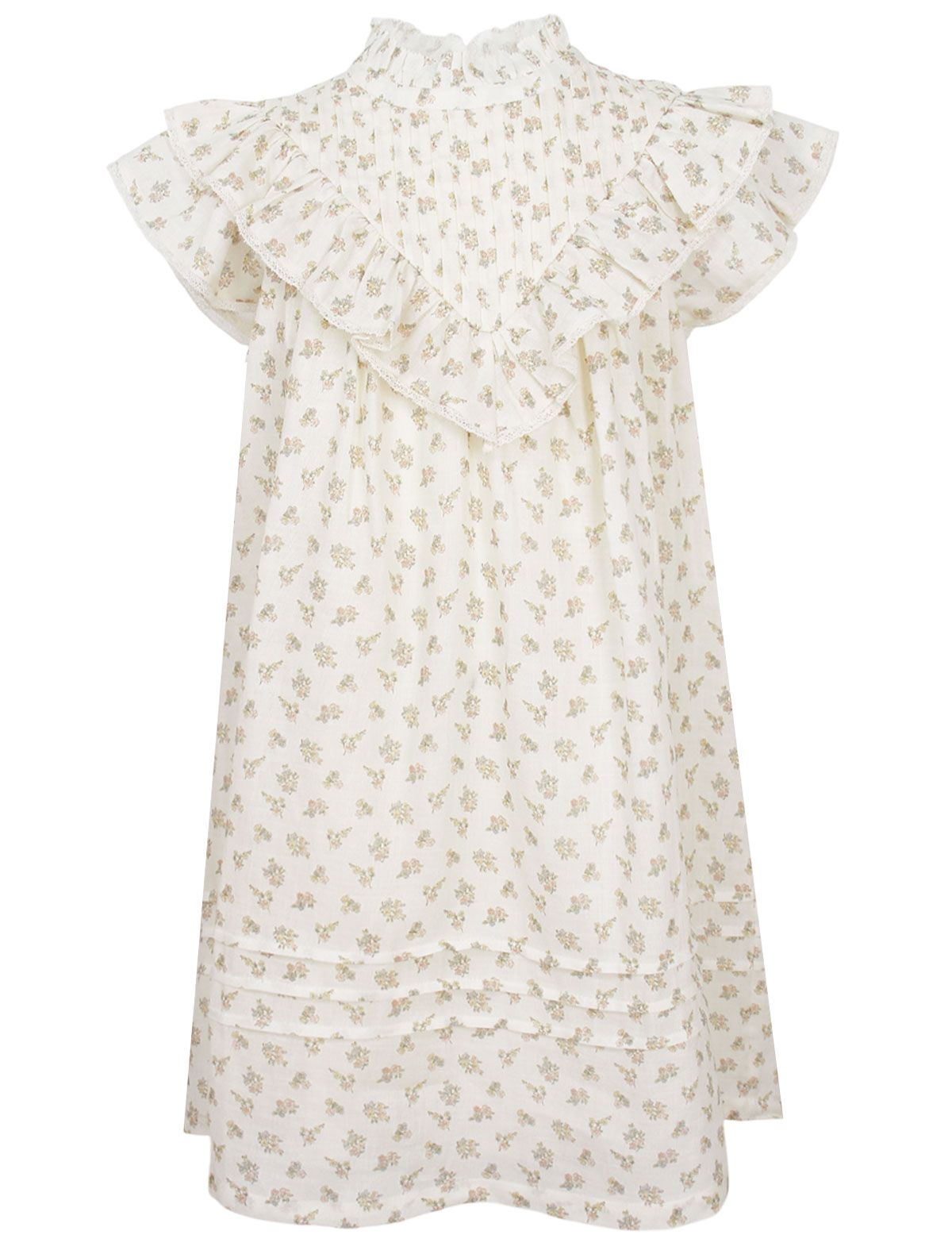 Платье из рами с цветочным принтом