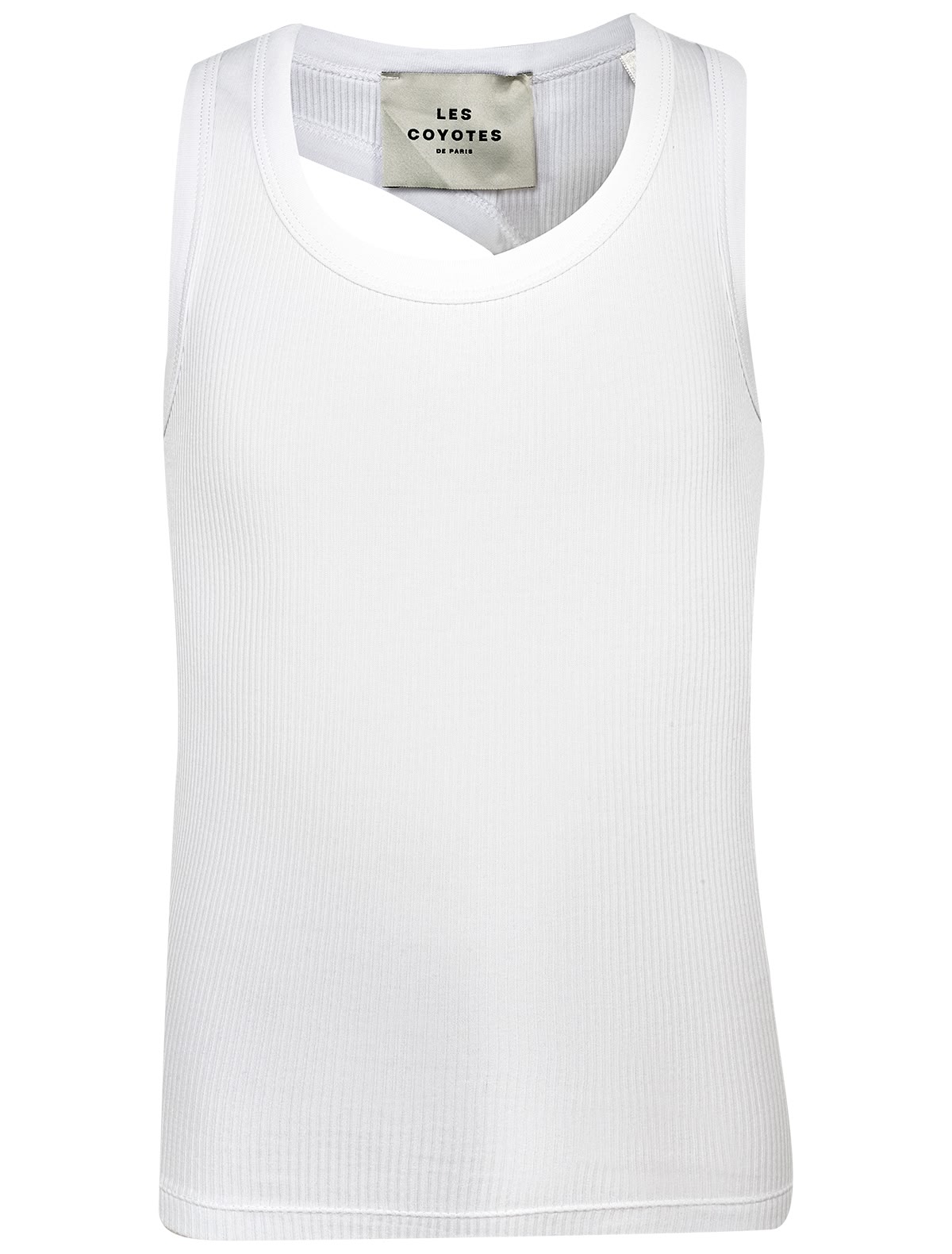 Белая хлопковая майка