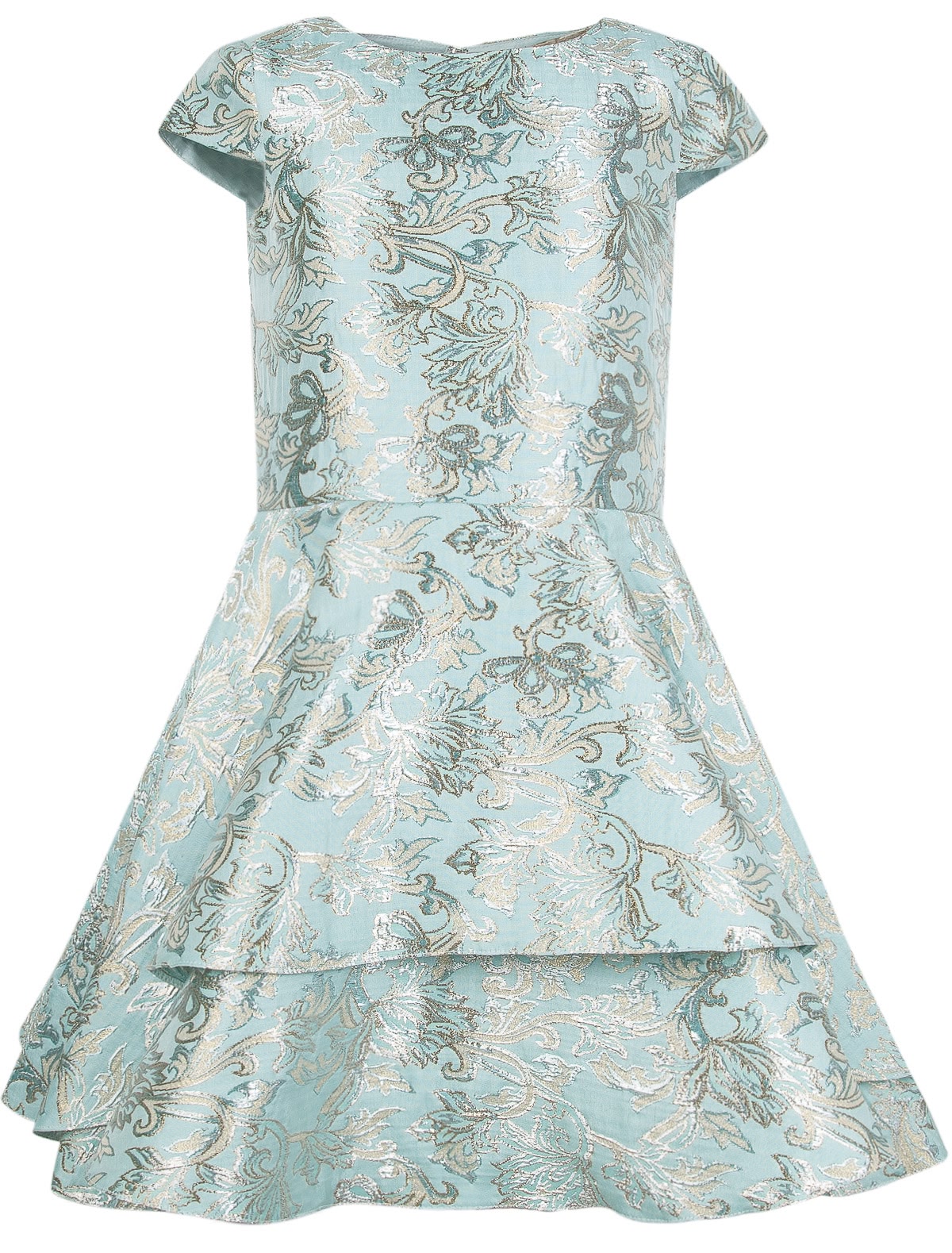 Платье расшитое золотыми нитями