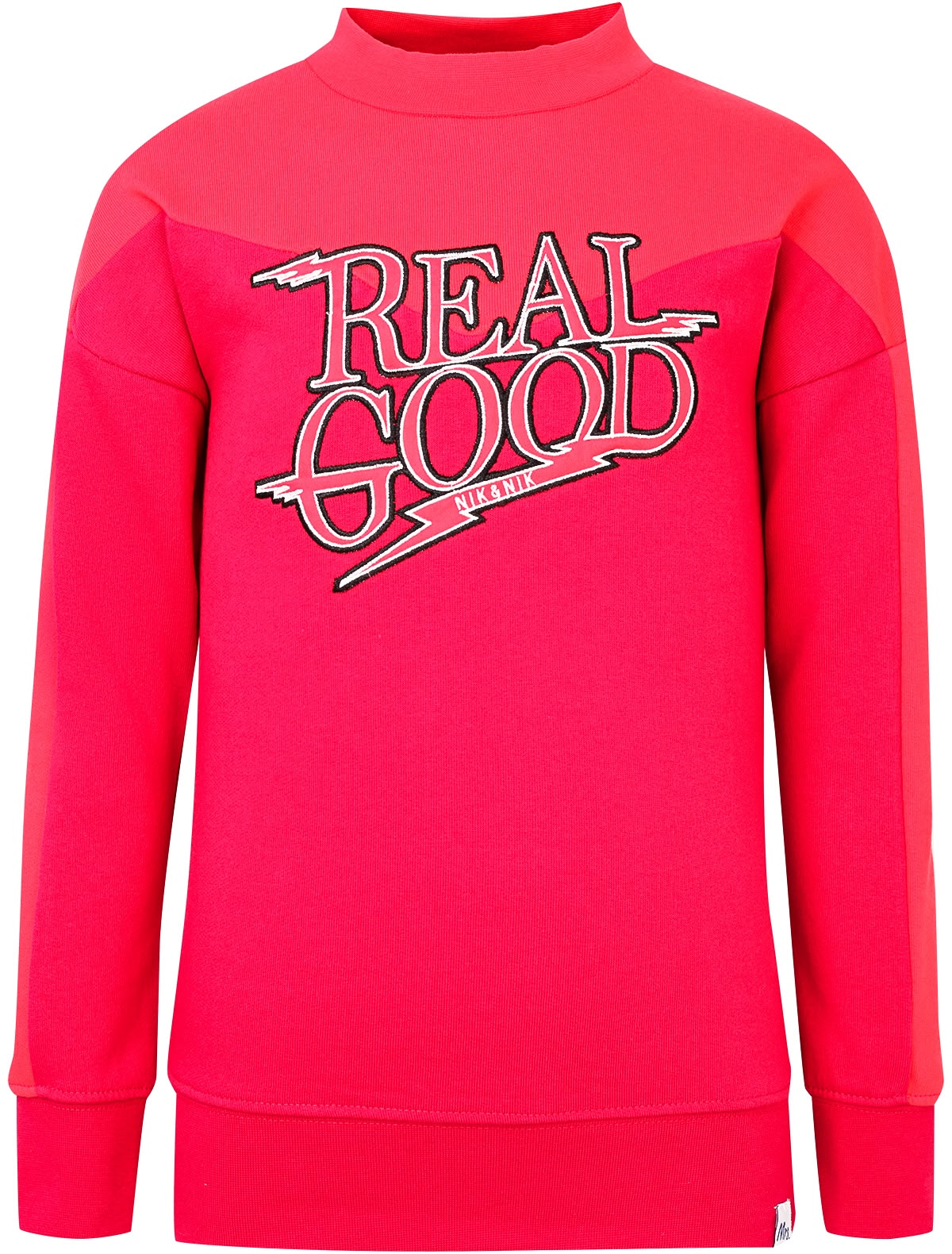 Красный хлопковый свитшот "Real Good "