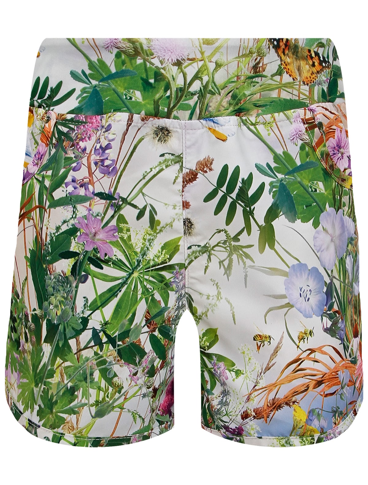 Шорты пляжные с разноцветным принтом