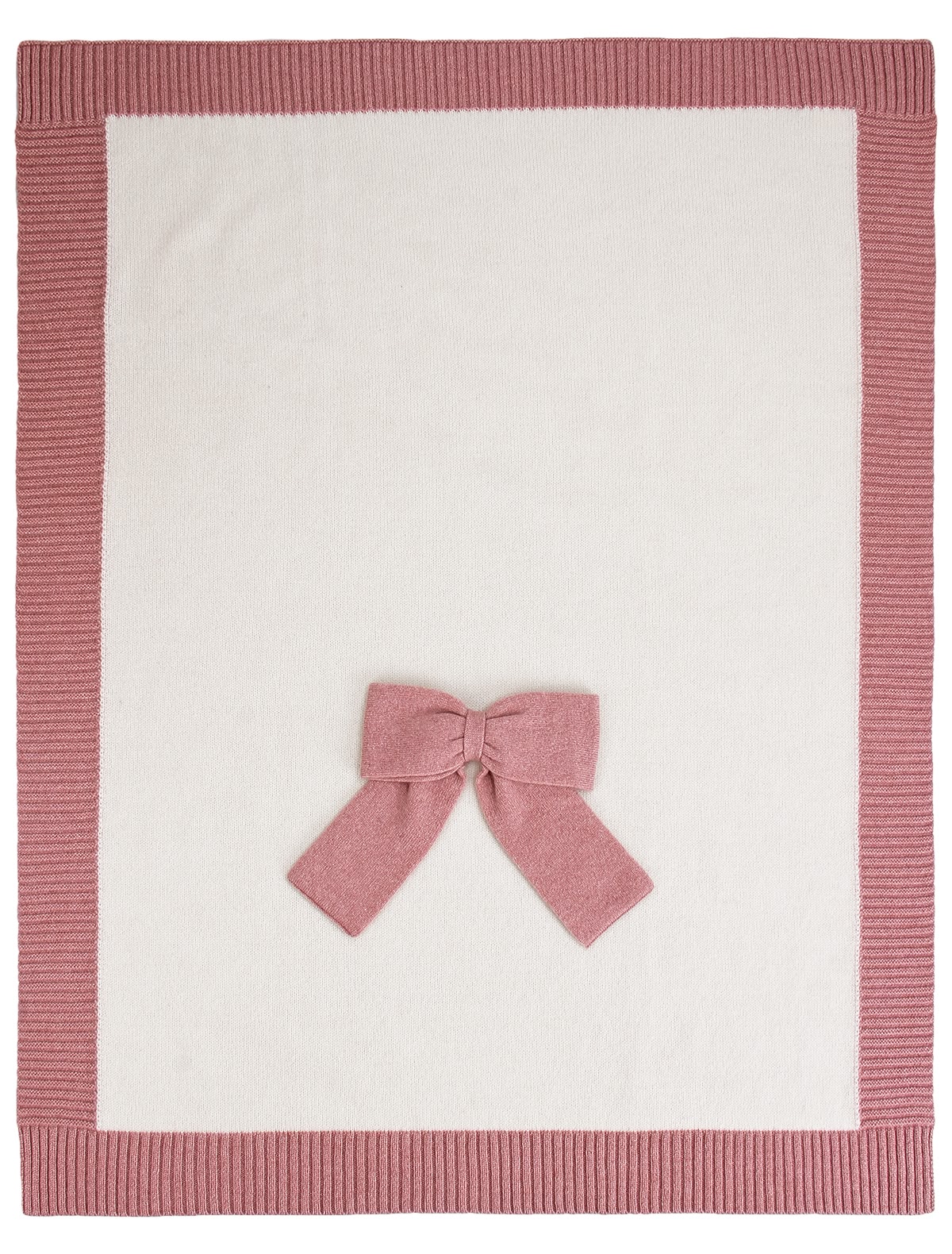 Кашемировый плед с бантом