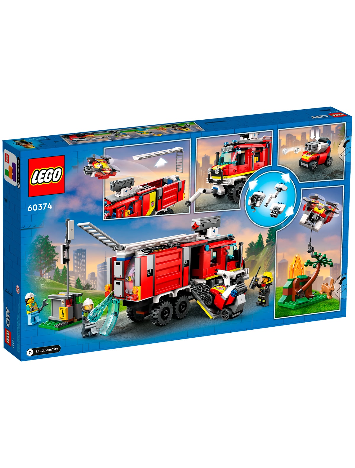 Конструктор LEGO CITY. Машина пожарного расчета