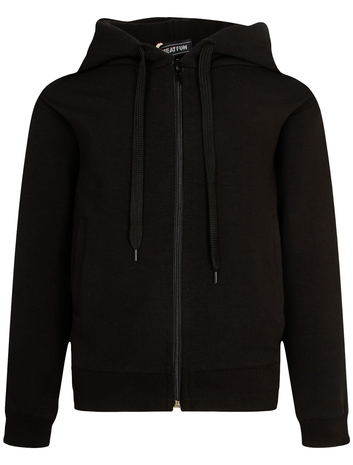 Черная толстовка на молнии