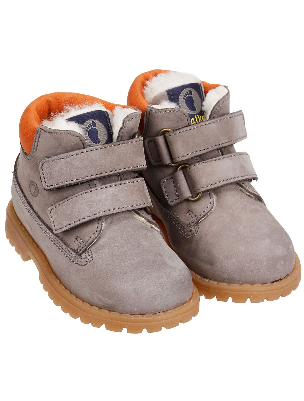 Утепленные ботинки на липучке