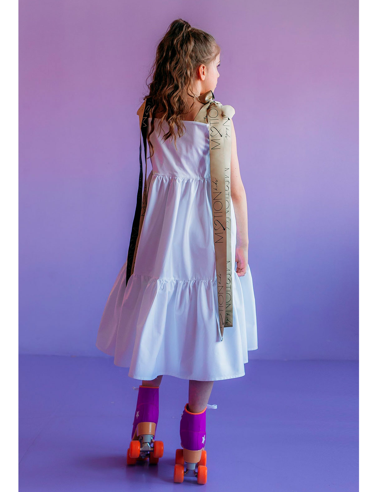 Платье Motion kids 2321472, цвет белый, размер 4 1054500171134 - фото 3
