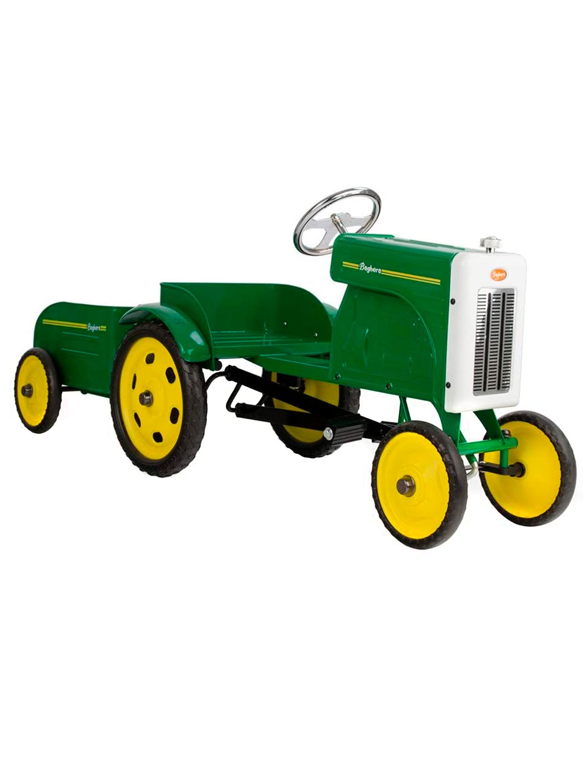 Детская педальная машинка с прицепом