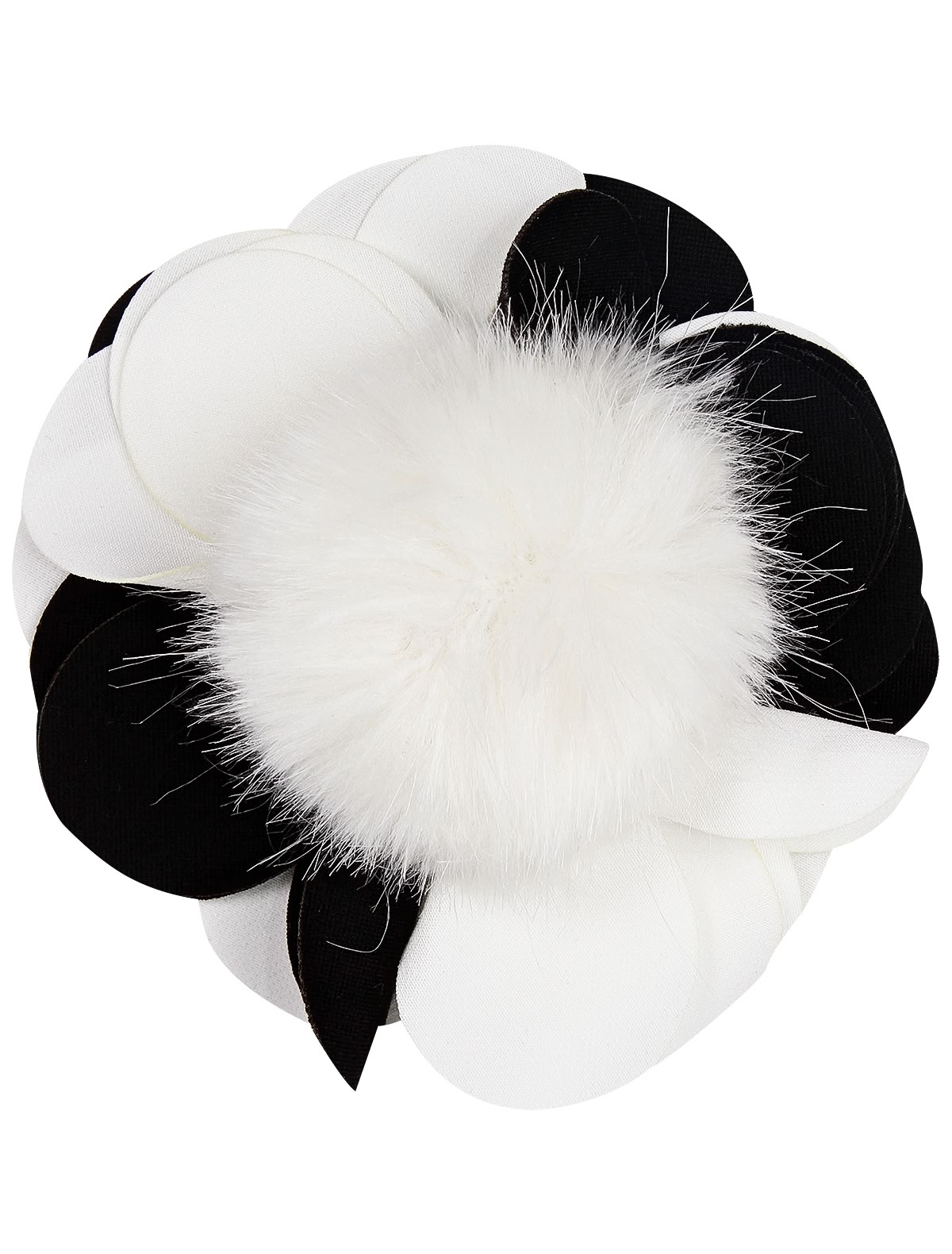 Двухцветная объемная брошь