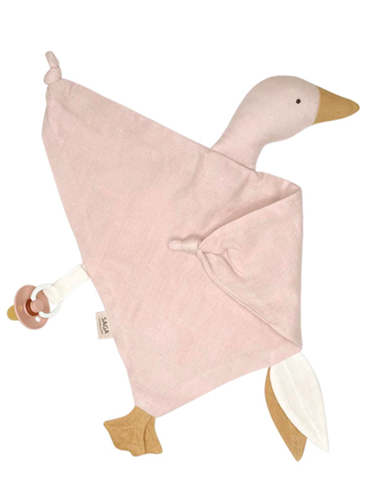 Игрушка-комфортер "Гусенок Bliki" розовый