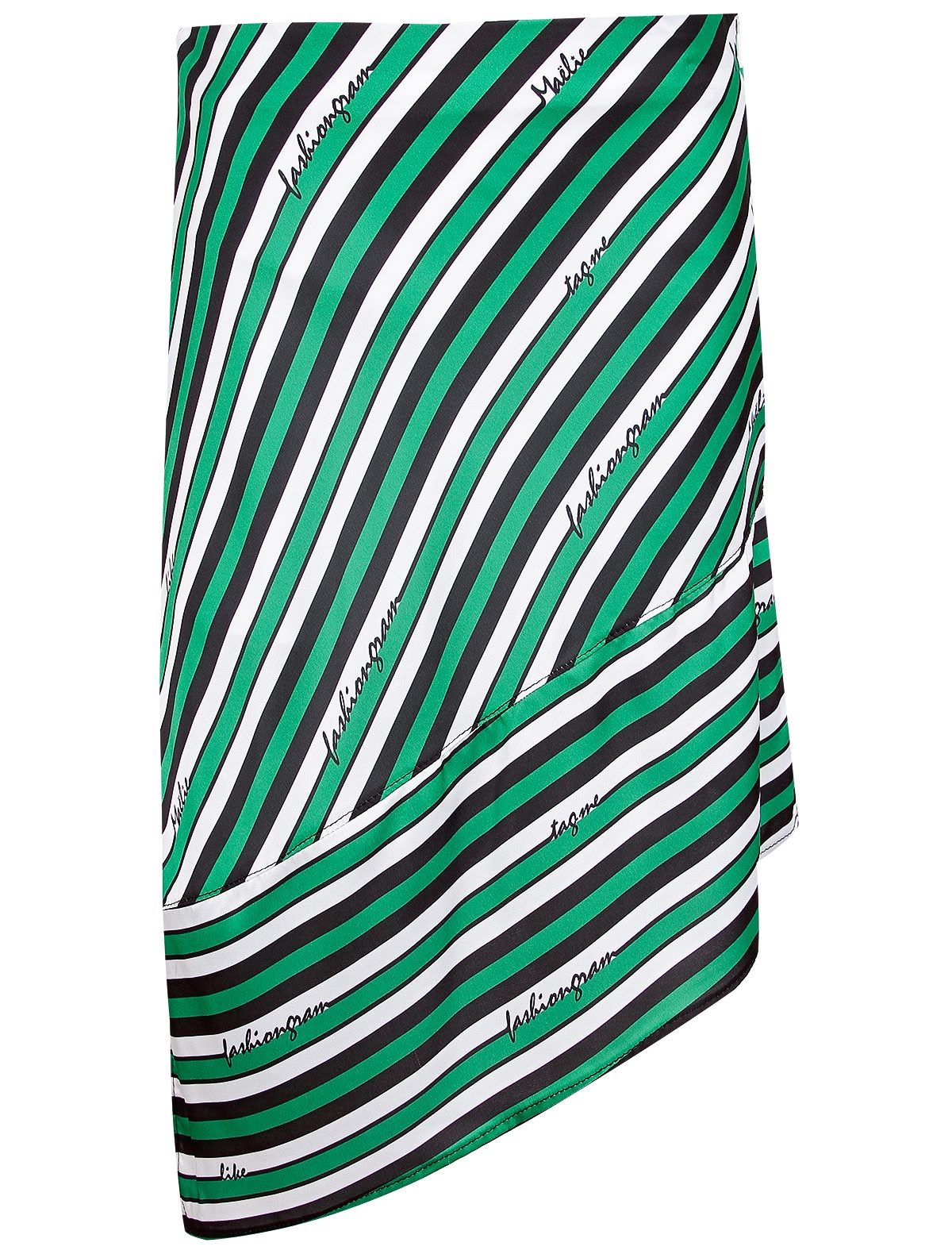 Юбка в косую полоску