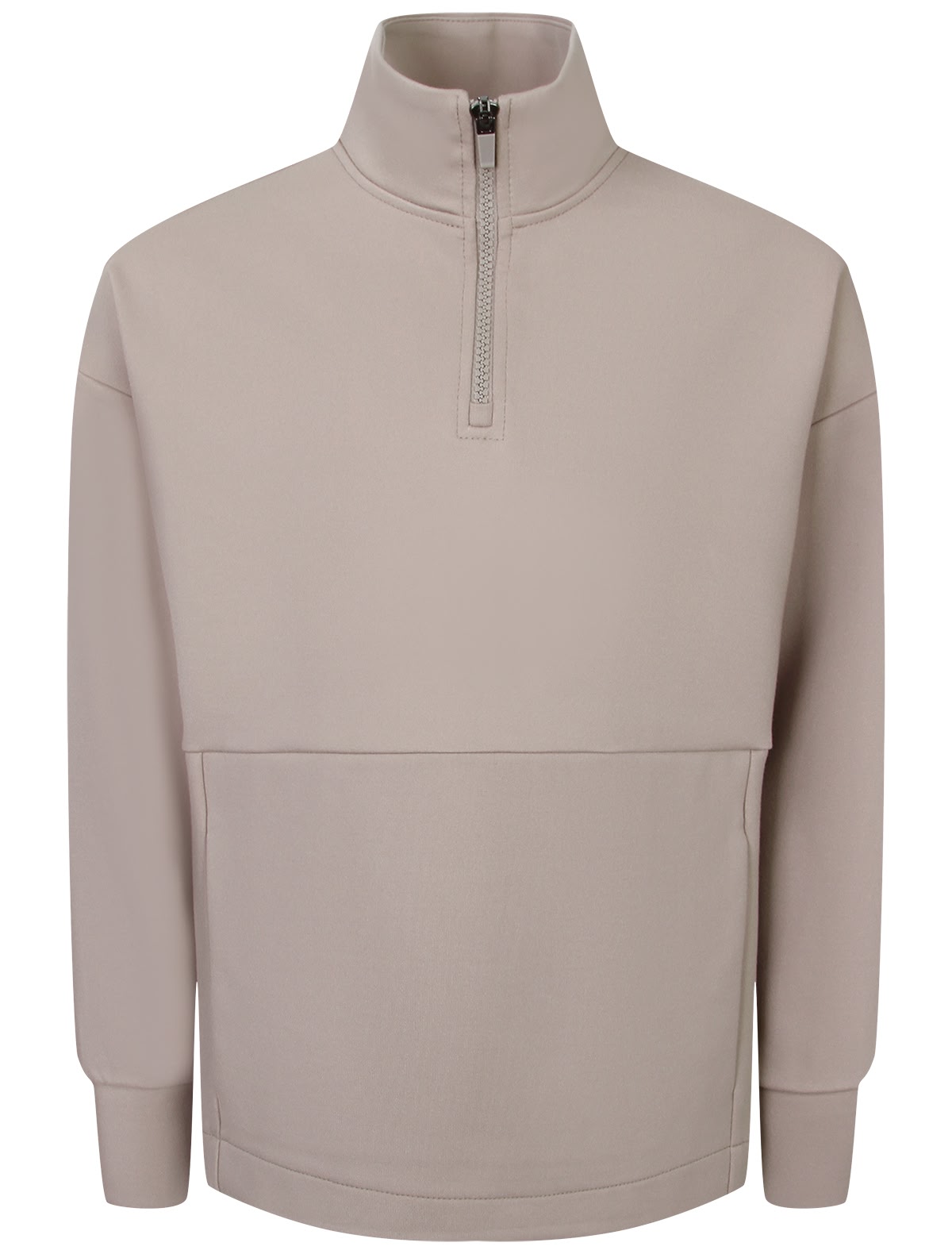 Свитшот с воротником на молнии