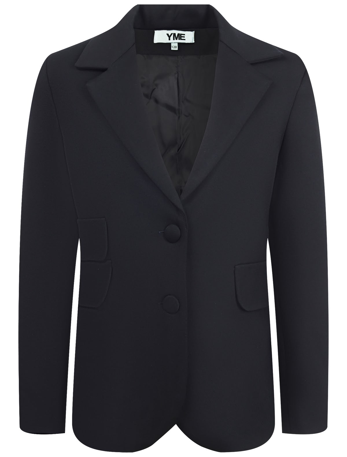 Синий однобортный пиджак