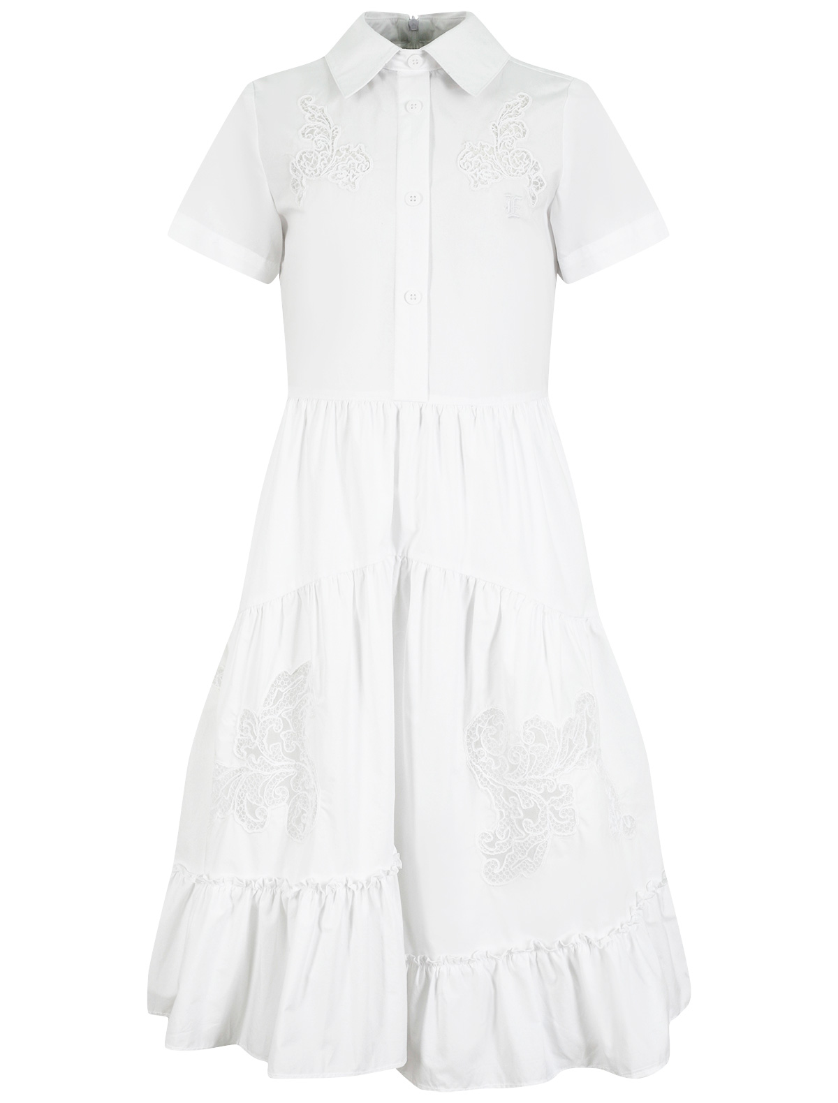 Платье Ermanno Scervino 2645601, цвет белый, размер 9 1054509411934 - фото 1