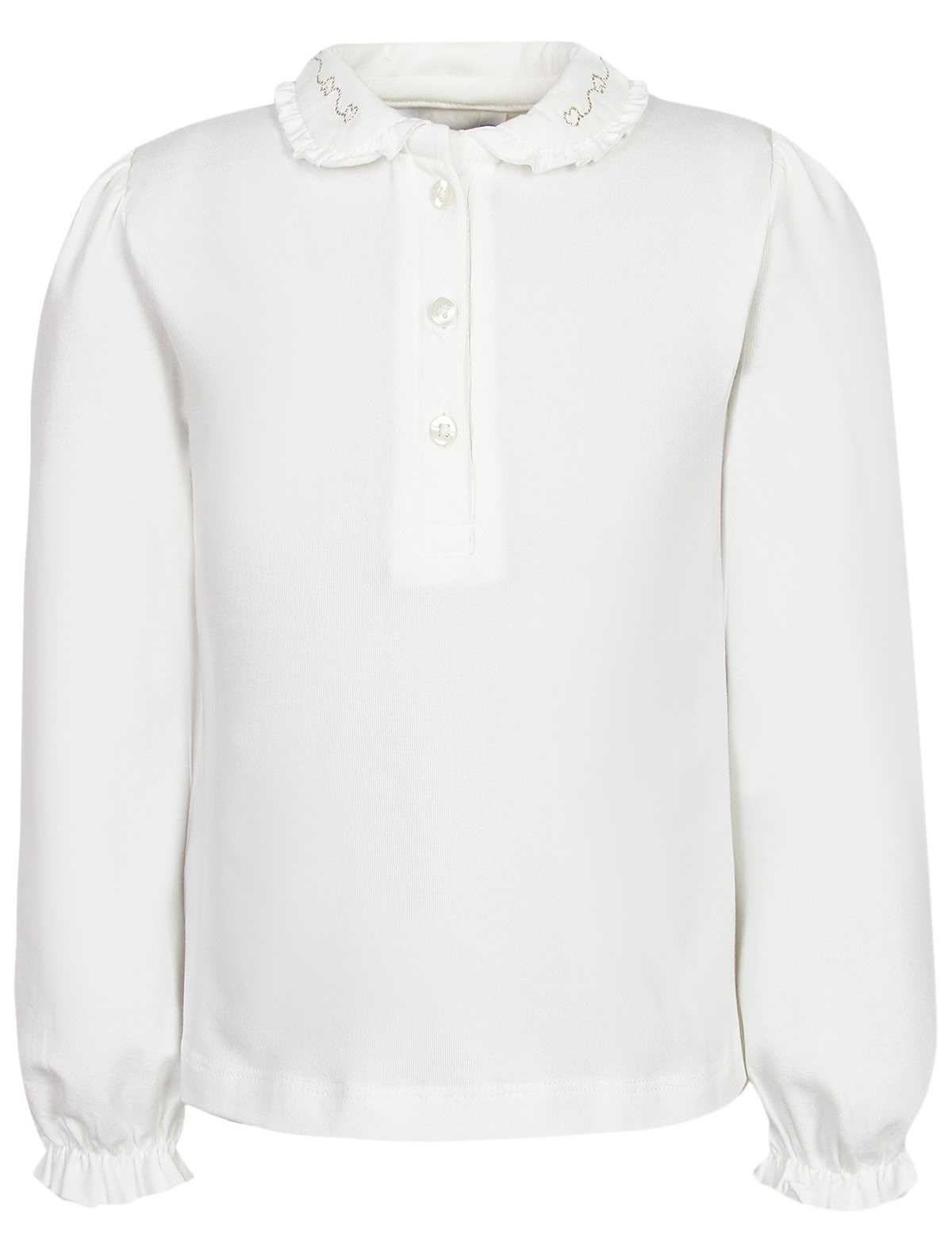 Блуза с вышивкой на воротнике