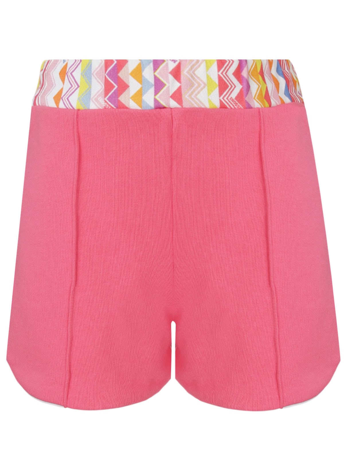 Розовые шорты с ярким принтом