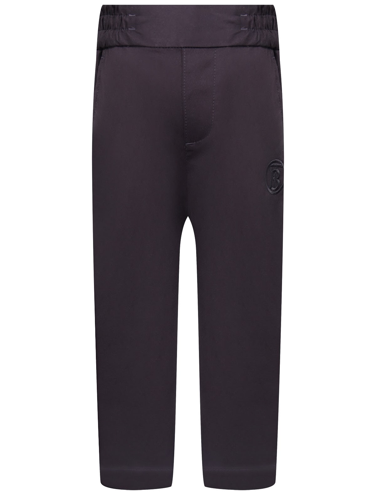 Брюки с вышитым логотипом