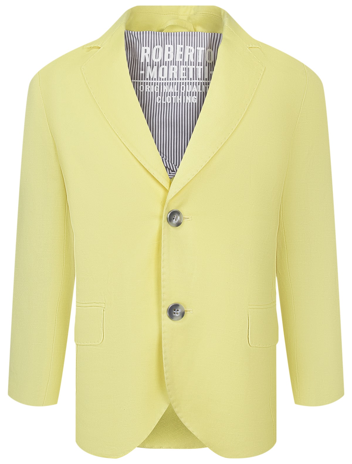 Однобортный жёлтый пиджак