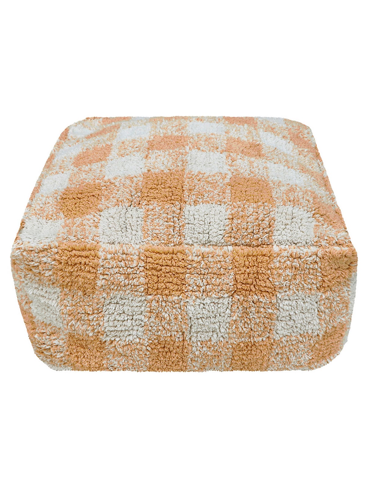 Подушка-пуф Шахматы медовая 20х40х40 см