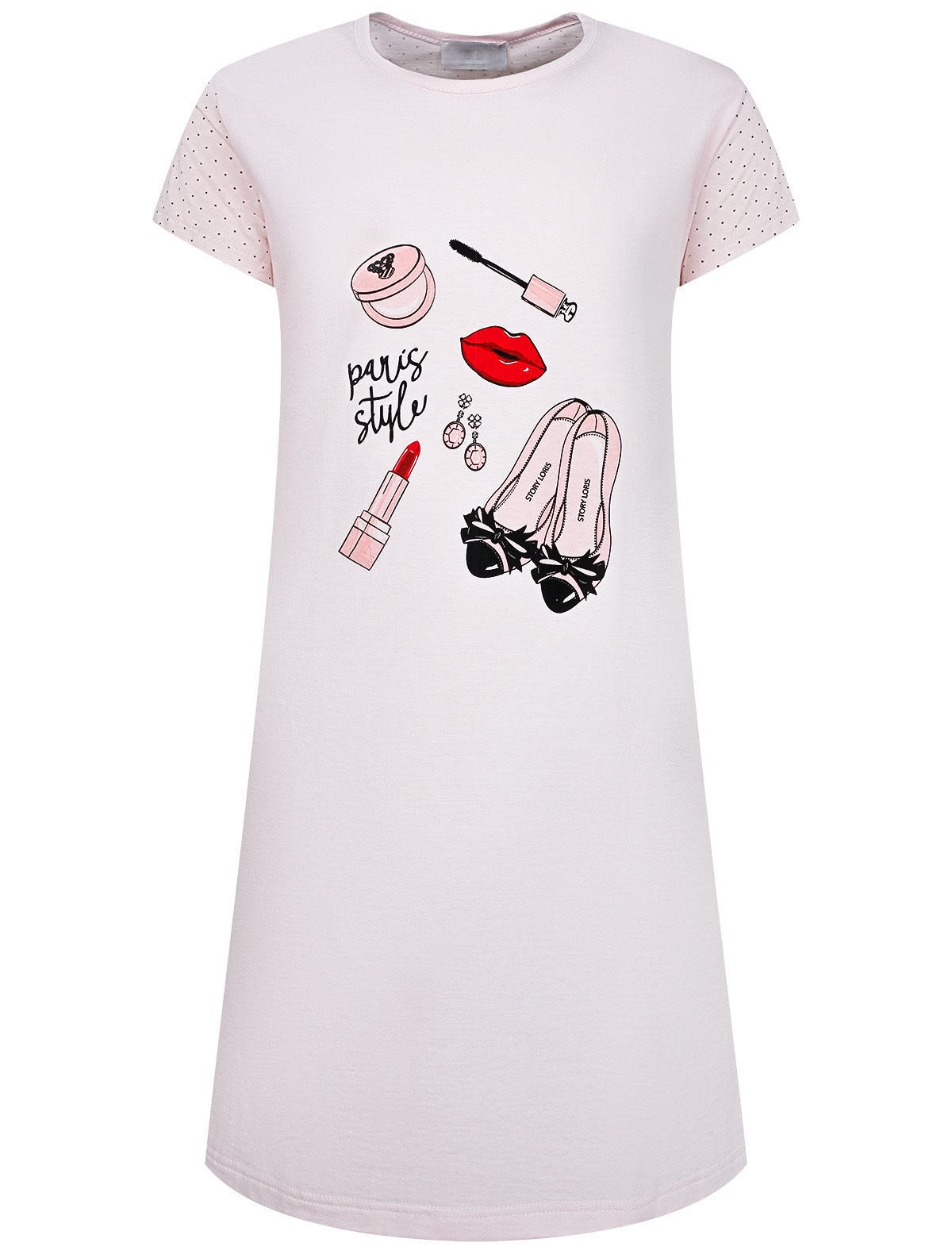 Ночная рубашка с коротким рукавом