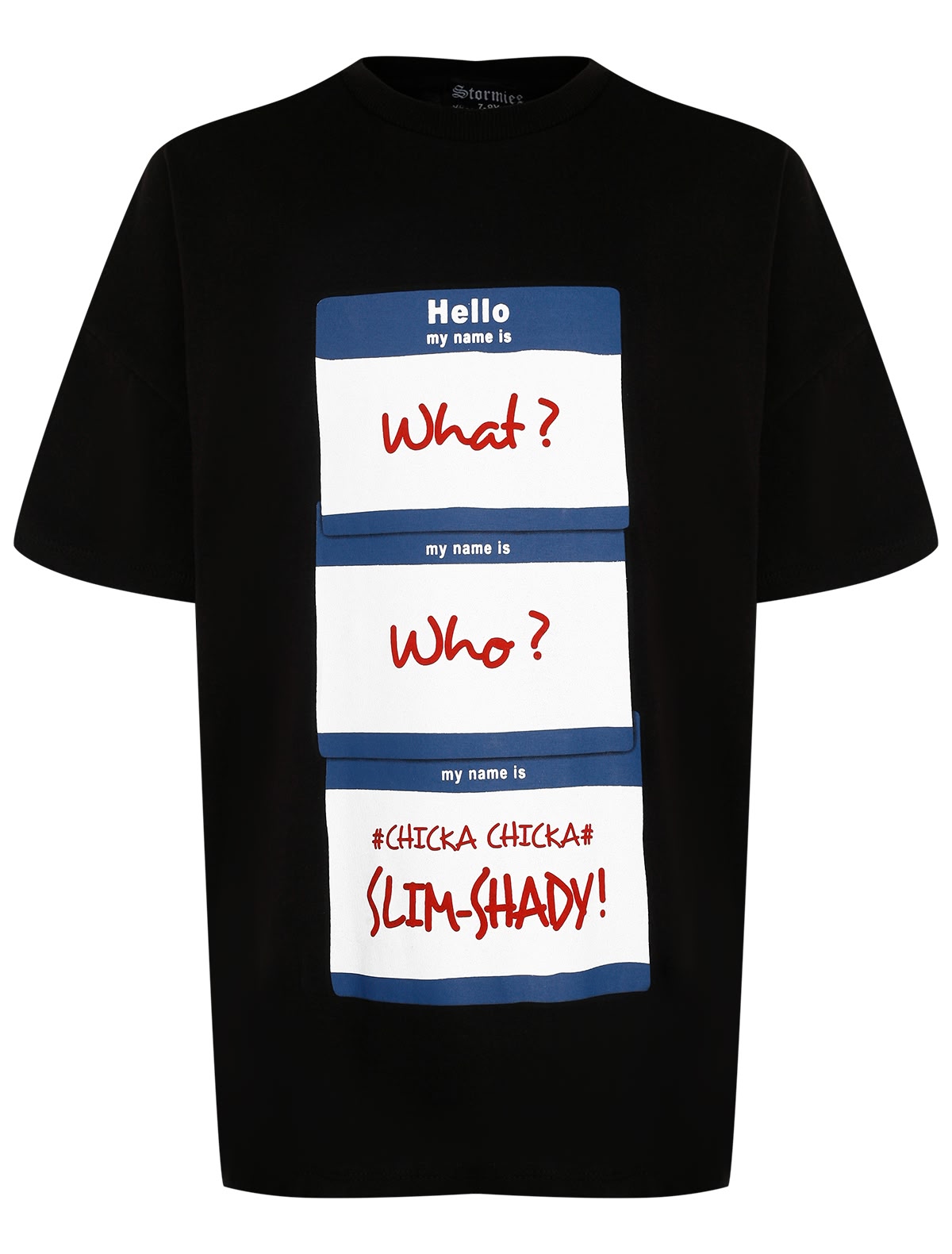 Чёрная футболка My name is