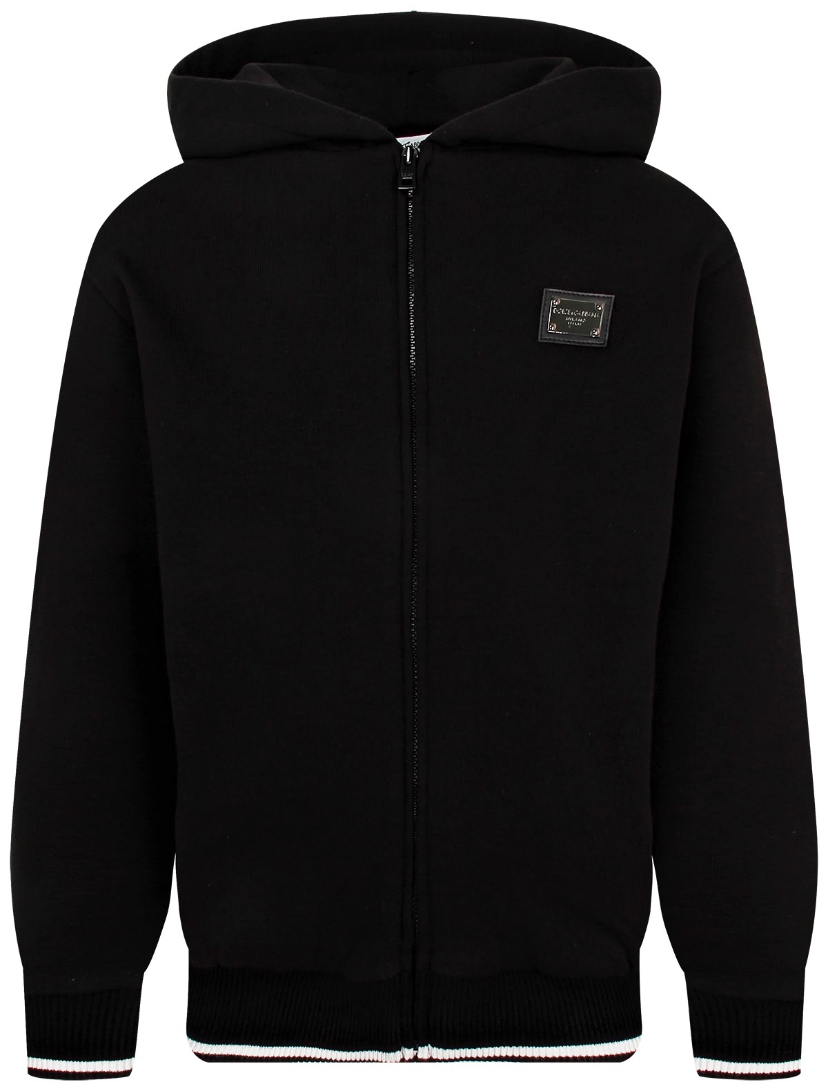 Черная толстовка с принтом на спине