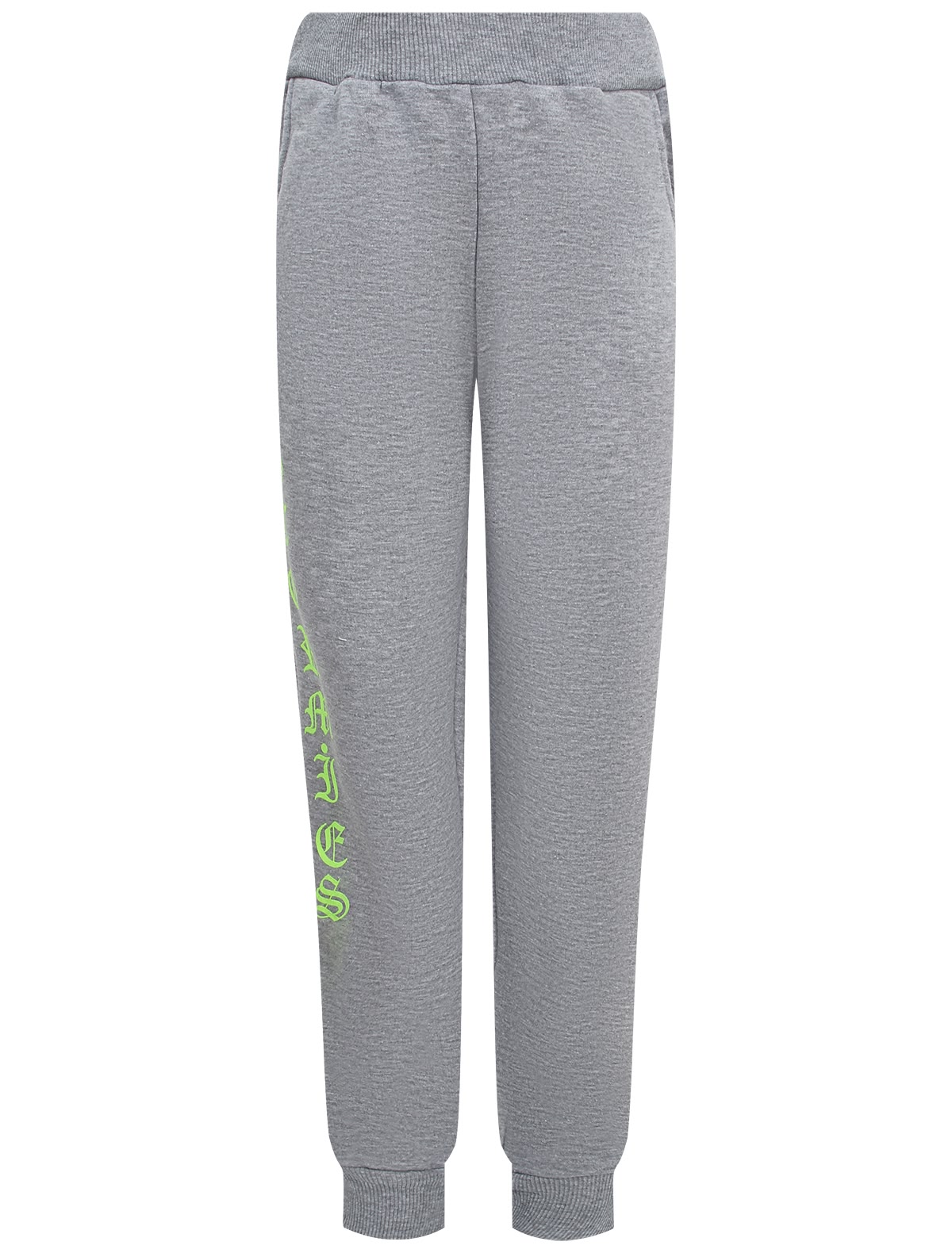 Спортивные брюки с неоновым логотипом