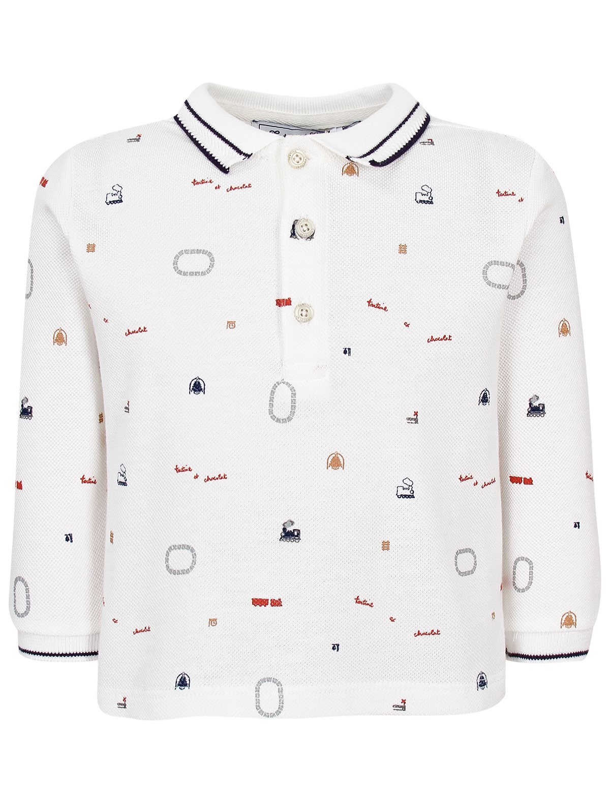 Поло с мелким принтом