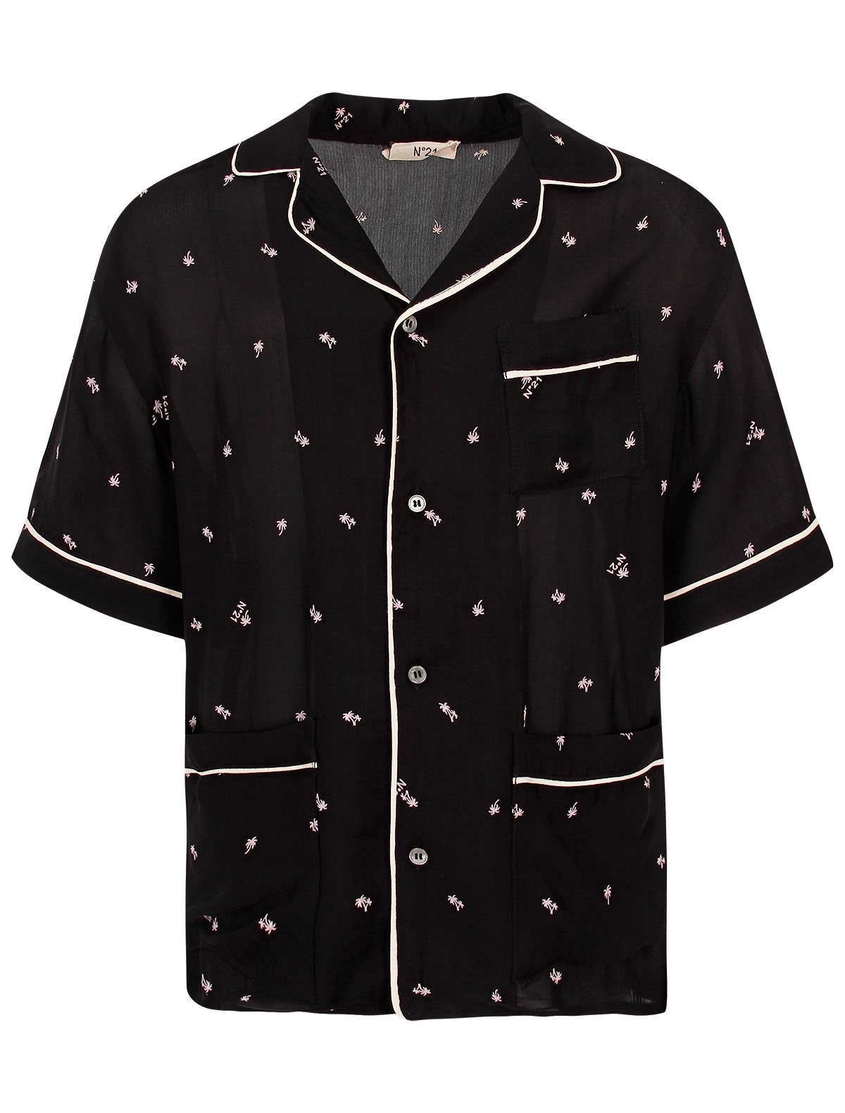 Блуза с логотипами