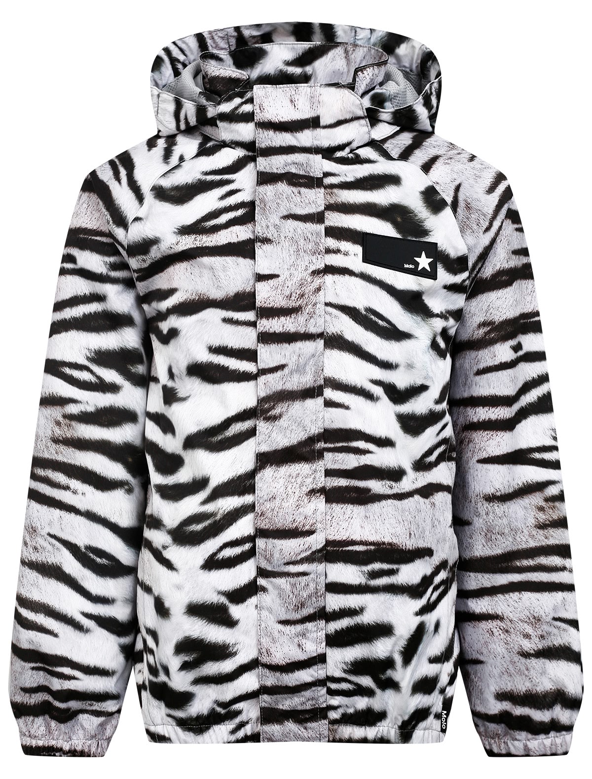 Куртка с принтом зебра