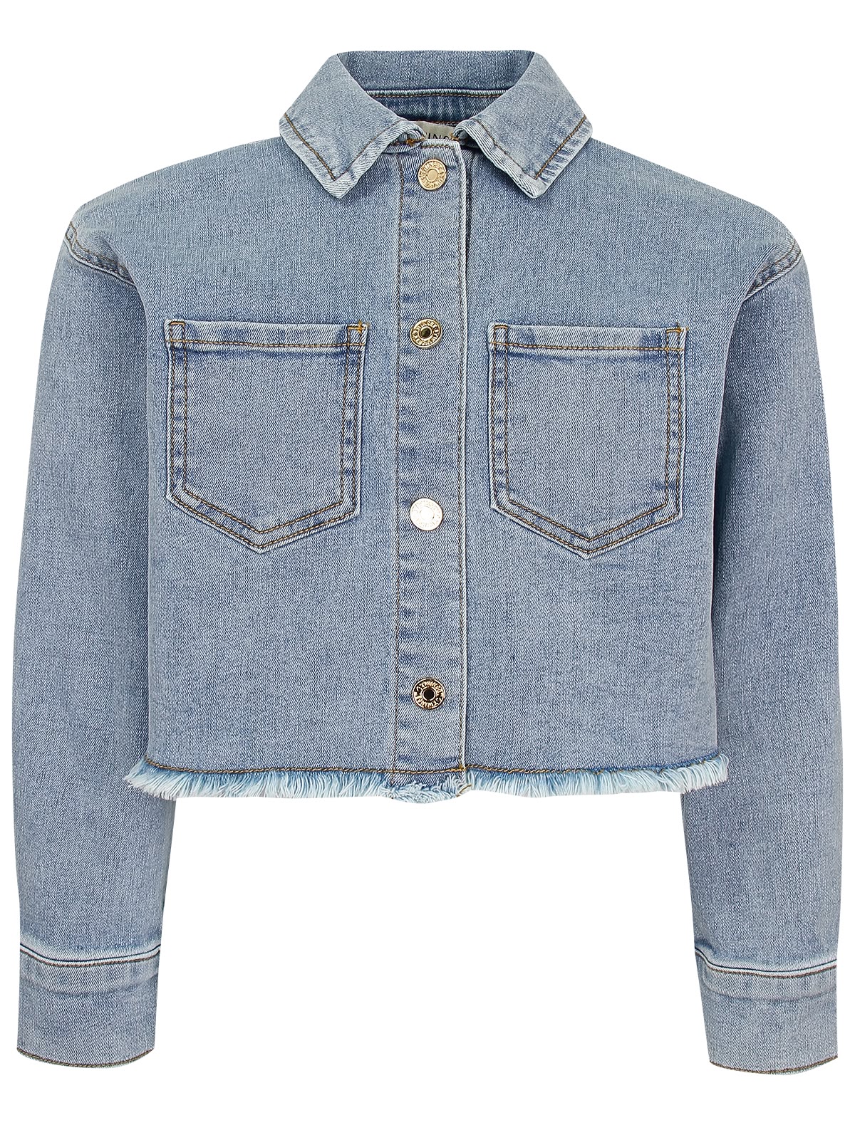Джинсовая куртка с необработанным краем
