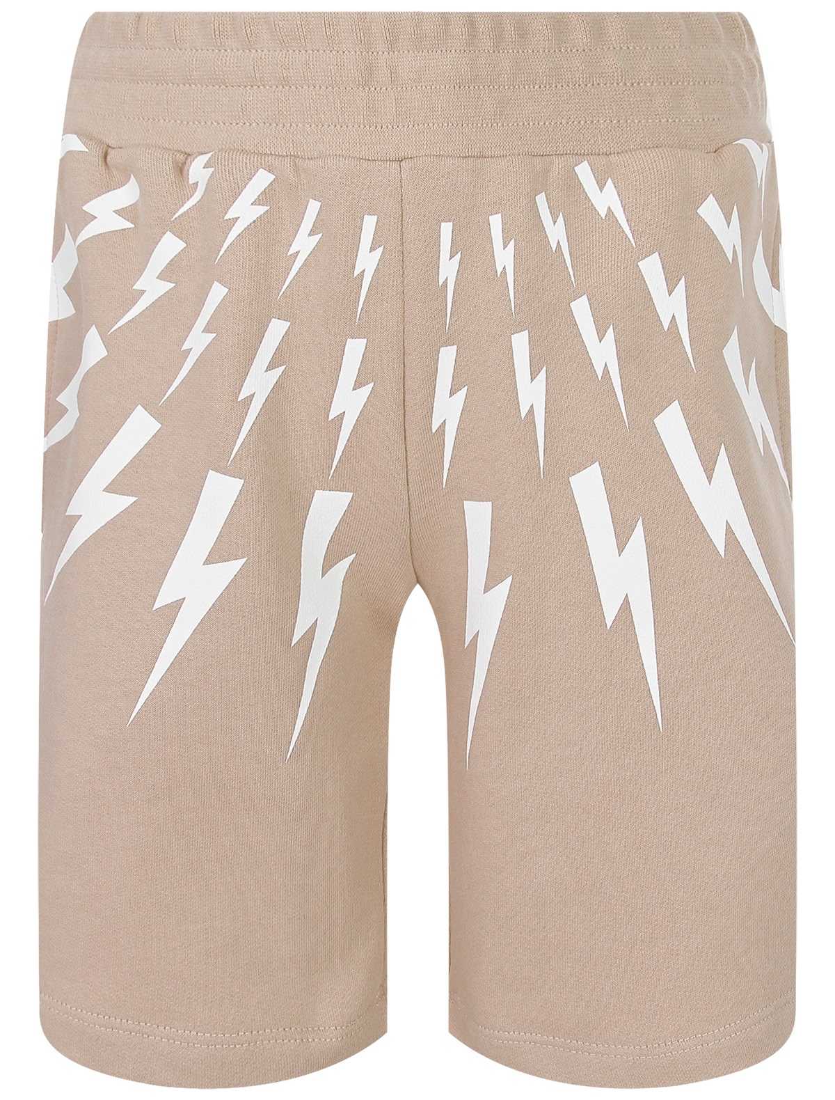 Хлопковые шорты с фирменным принтом