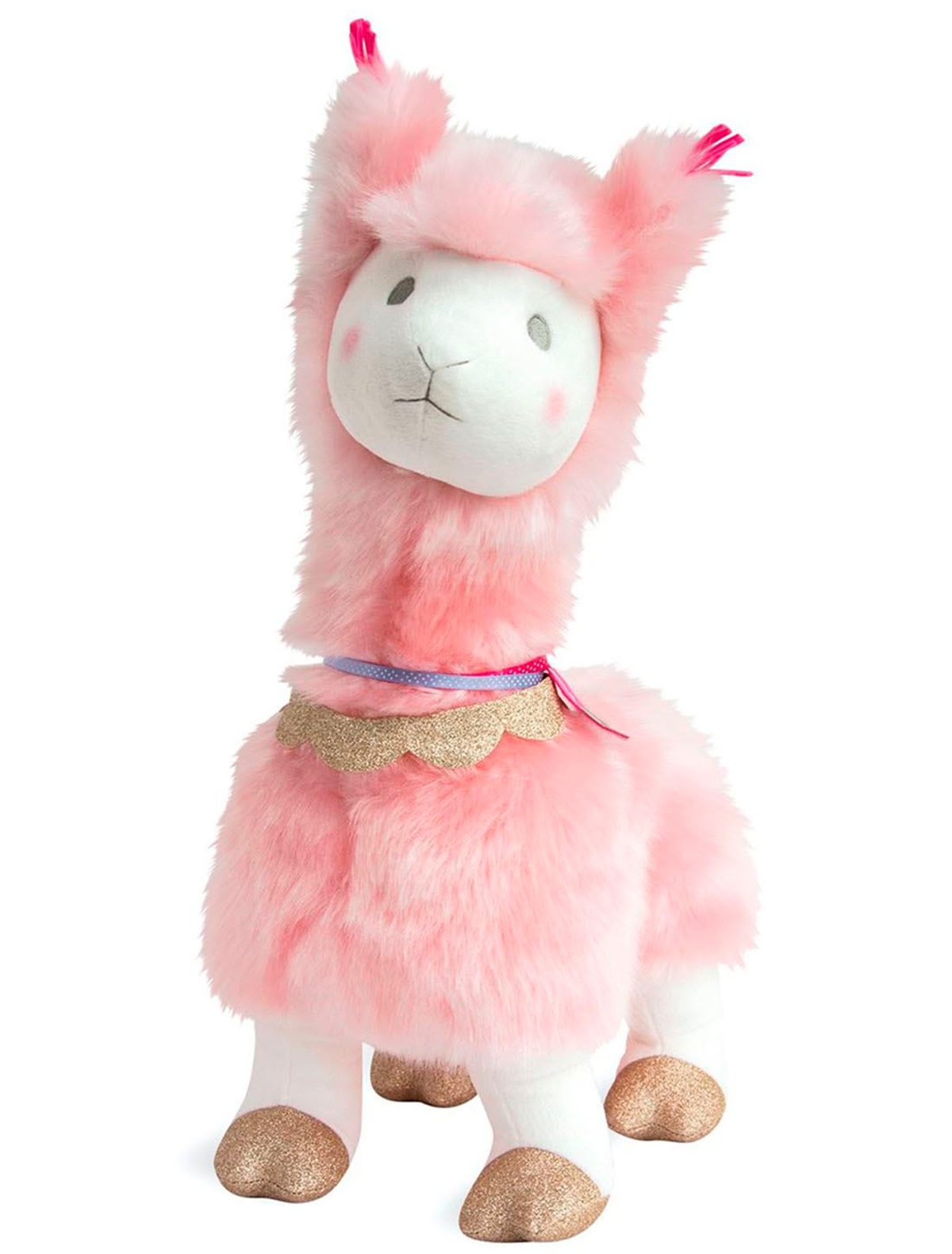 Лама розовая 53см