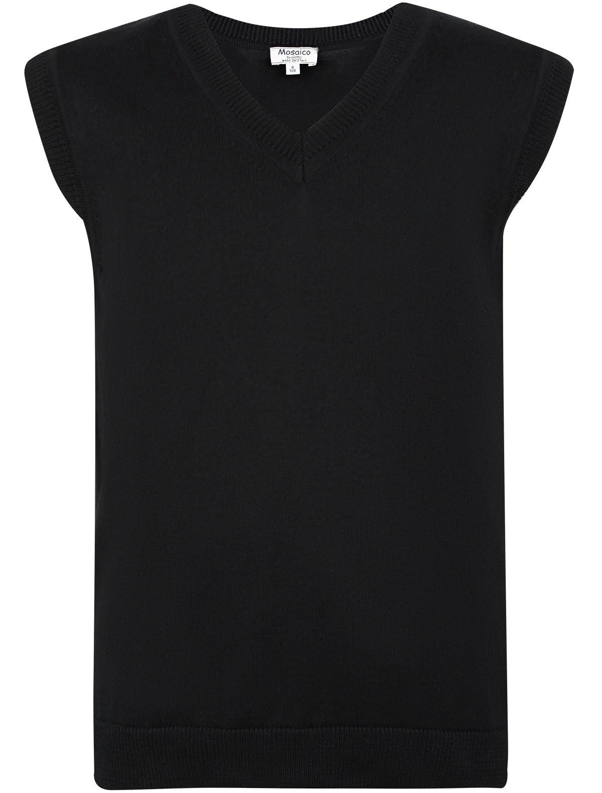 Жилет из хлопка и кашемира с v-образным вырезом