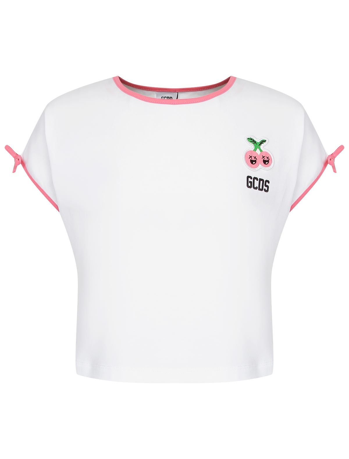 Укороченная футболка с вишенкой