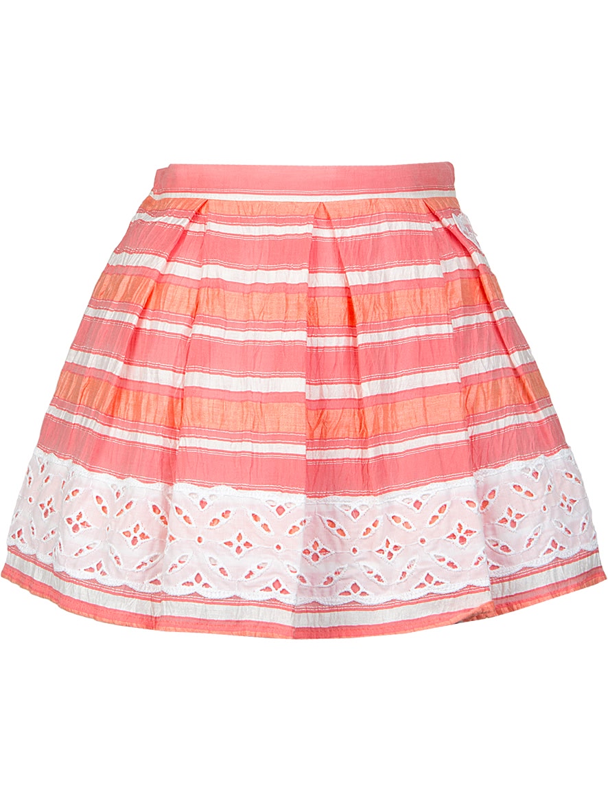 Разноцветная юбка в полоску