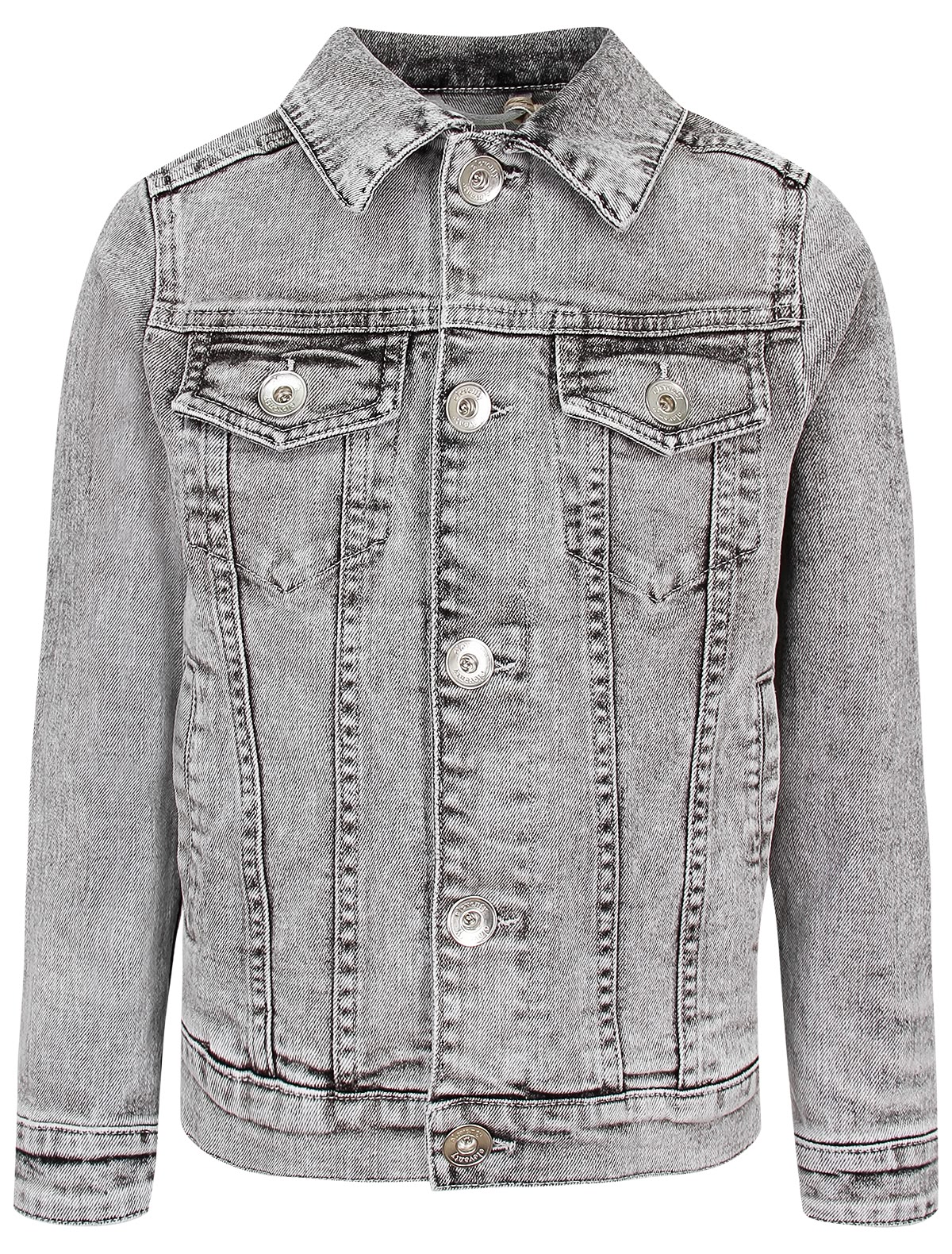 Серая джинсовая куртка