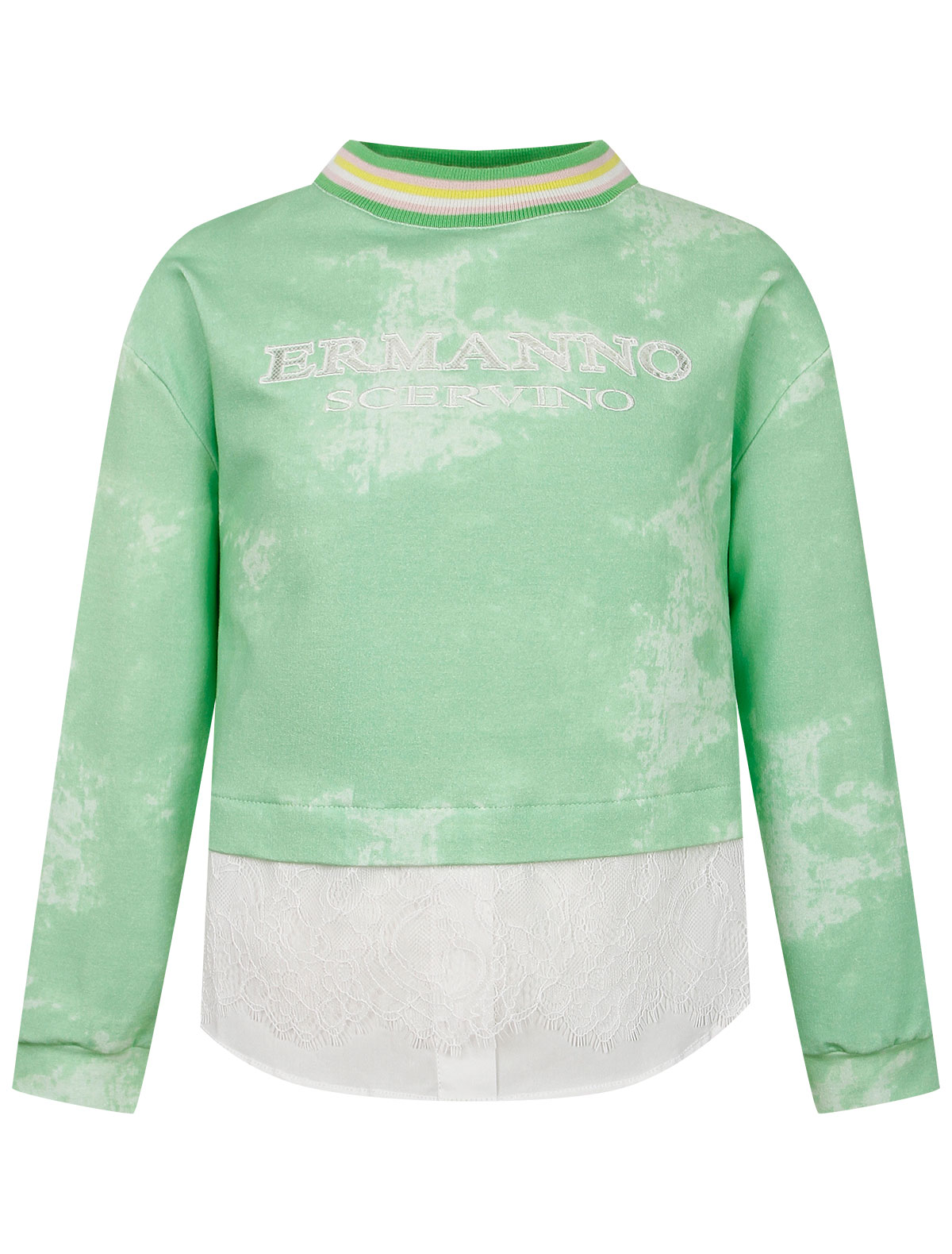 Свитшот с имитацией блузы