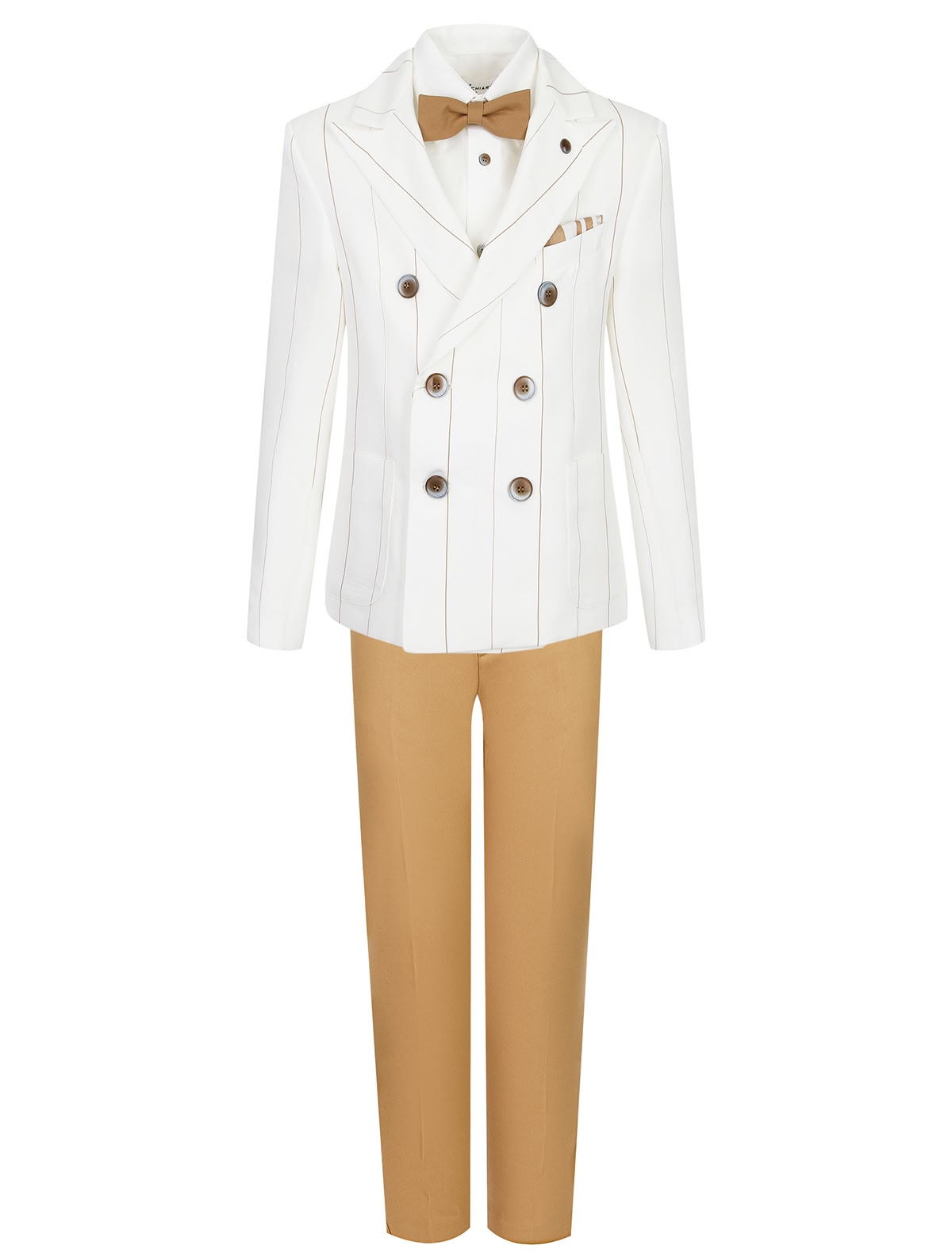 Костюм из 4 изд. с брюками цвета капучино