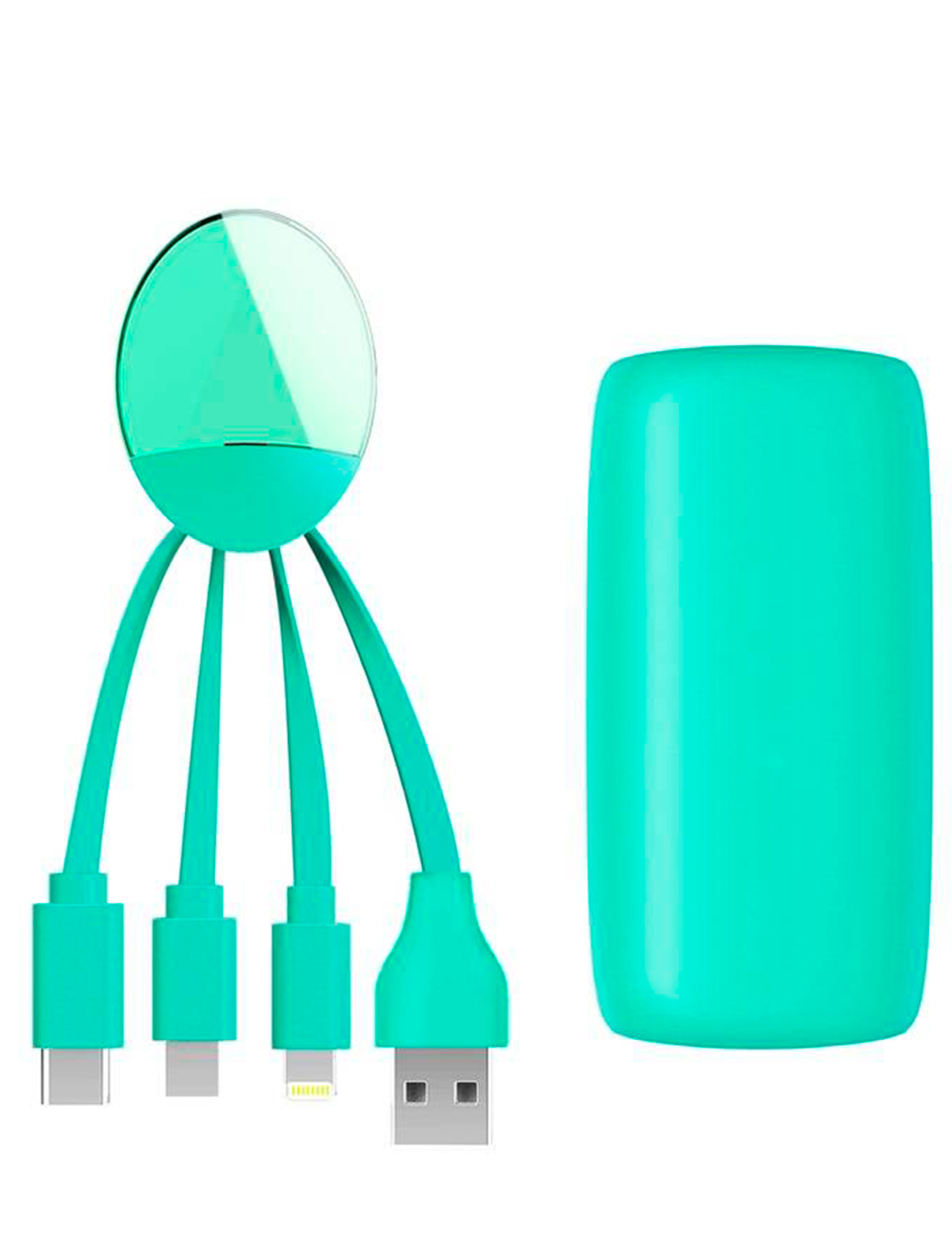 Кабель USB для зарядки Xoopar 2376342, цвет зеленый 5364520180389 - фото 1