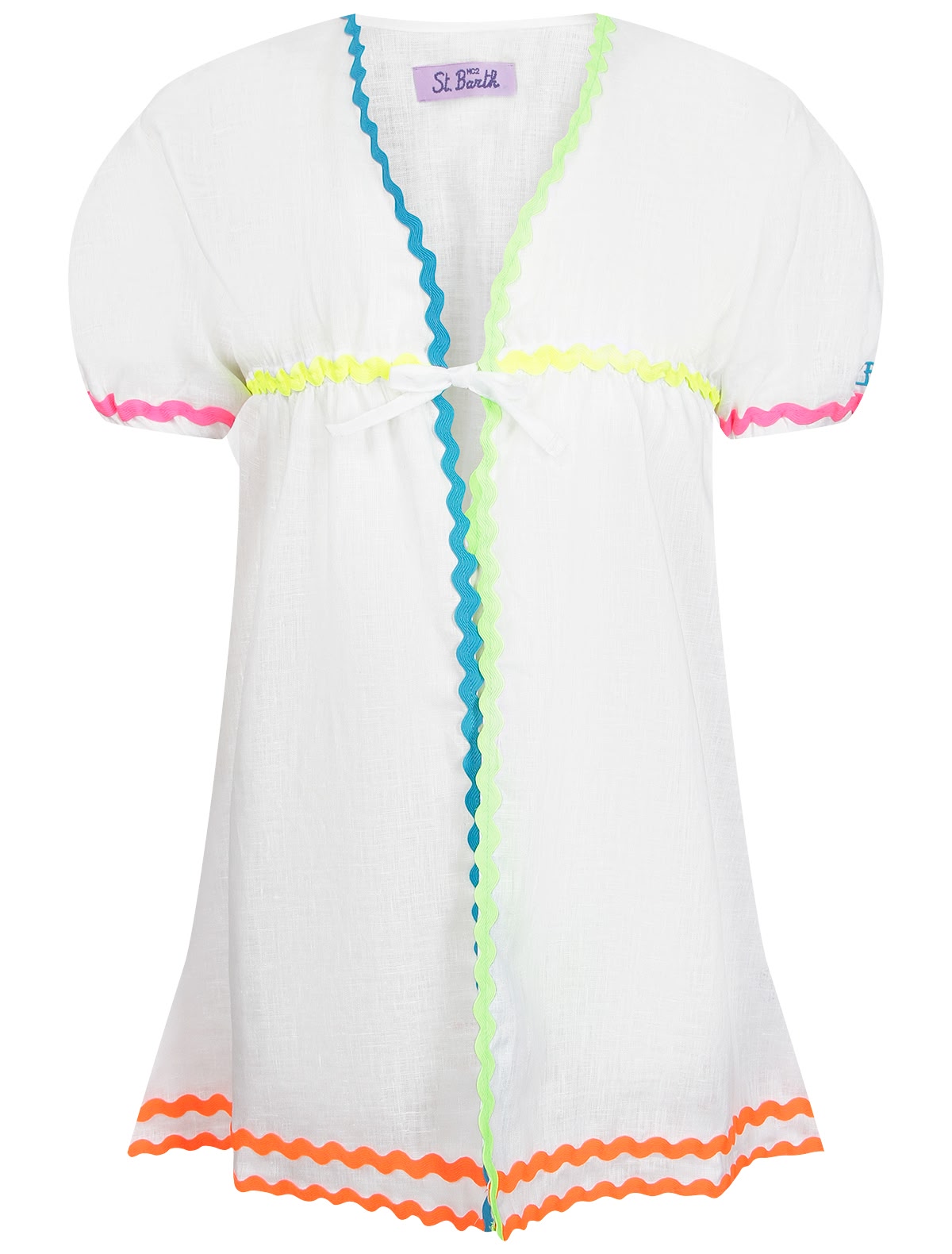 Льняное пляжное платье