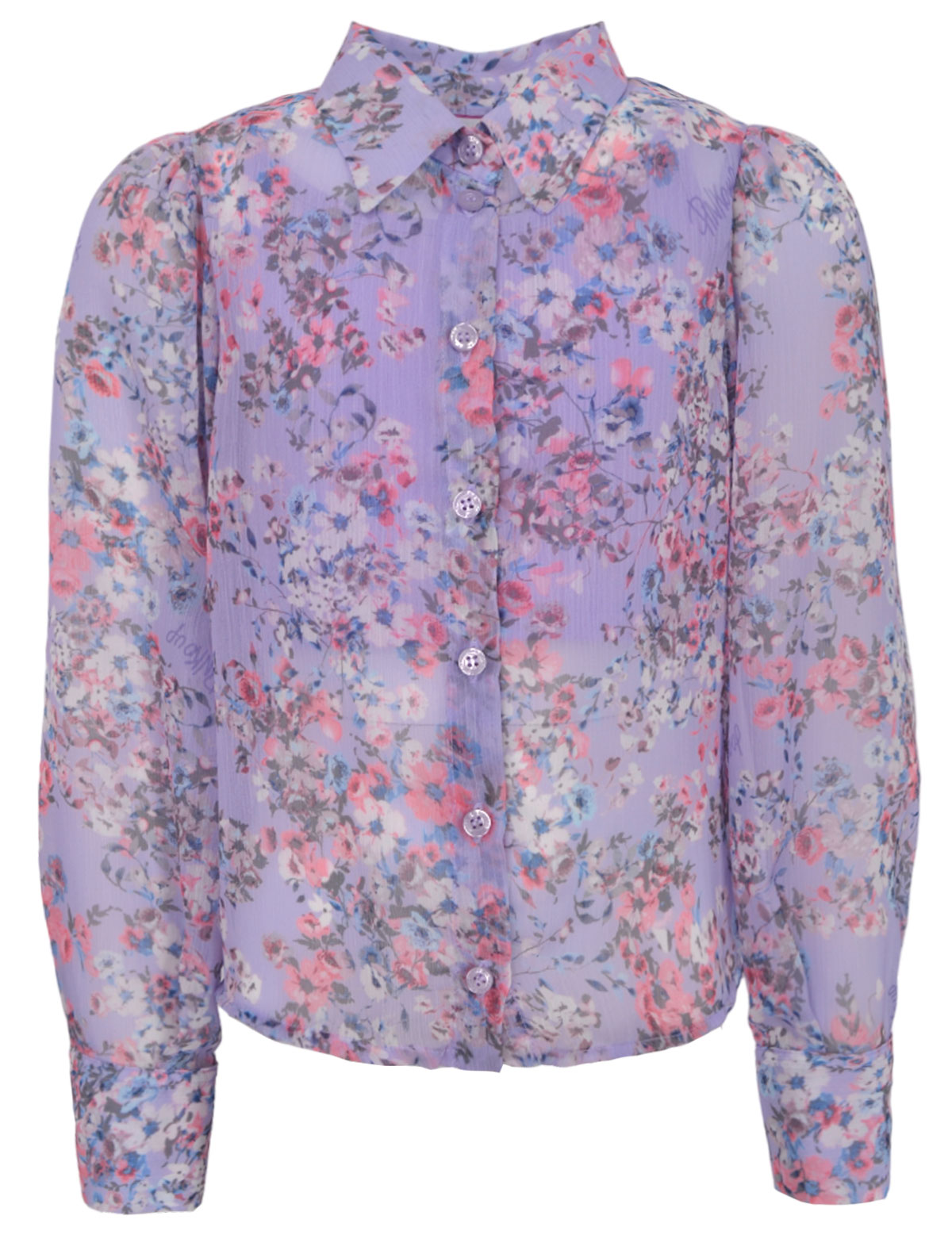 Прозрачная блуза с топом