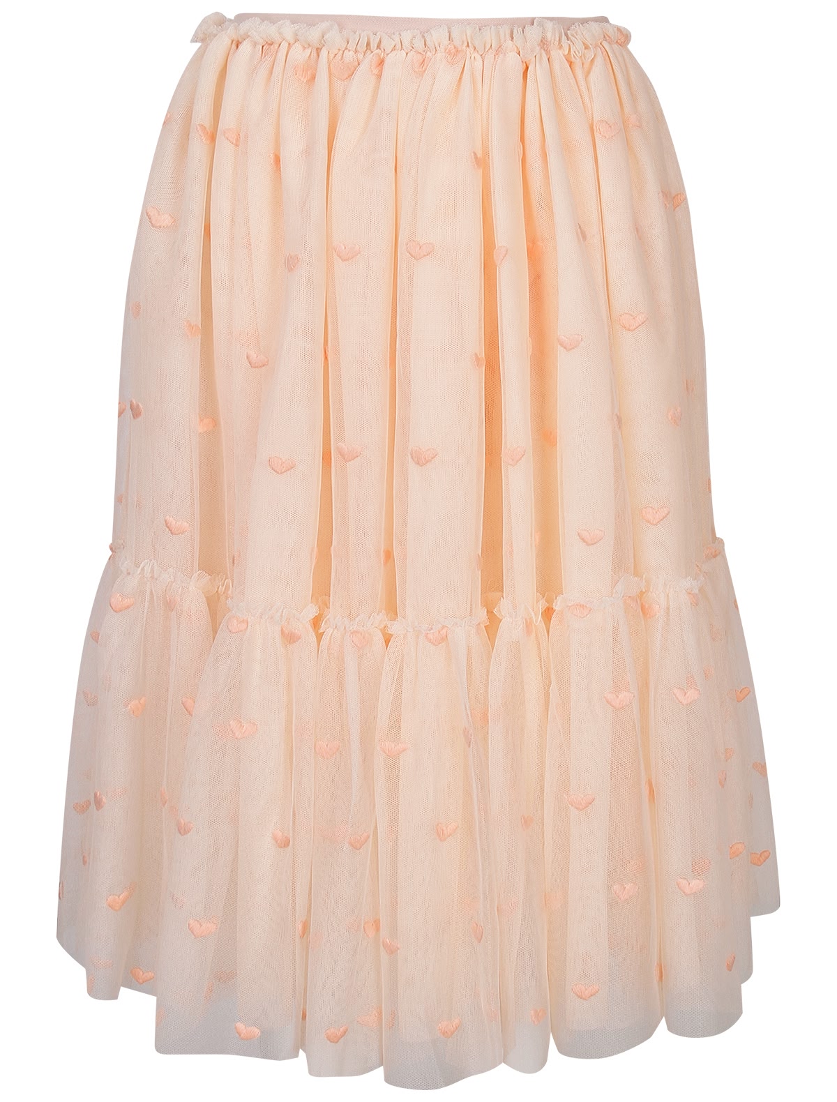 Воздушная пудровая юбка