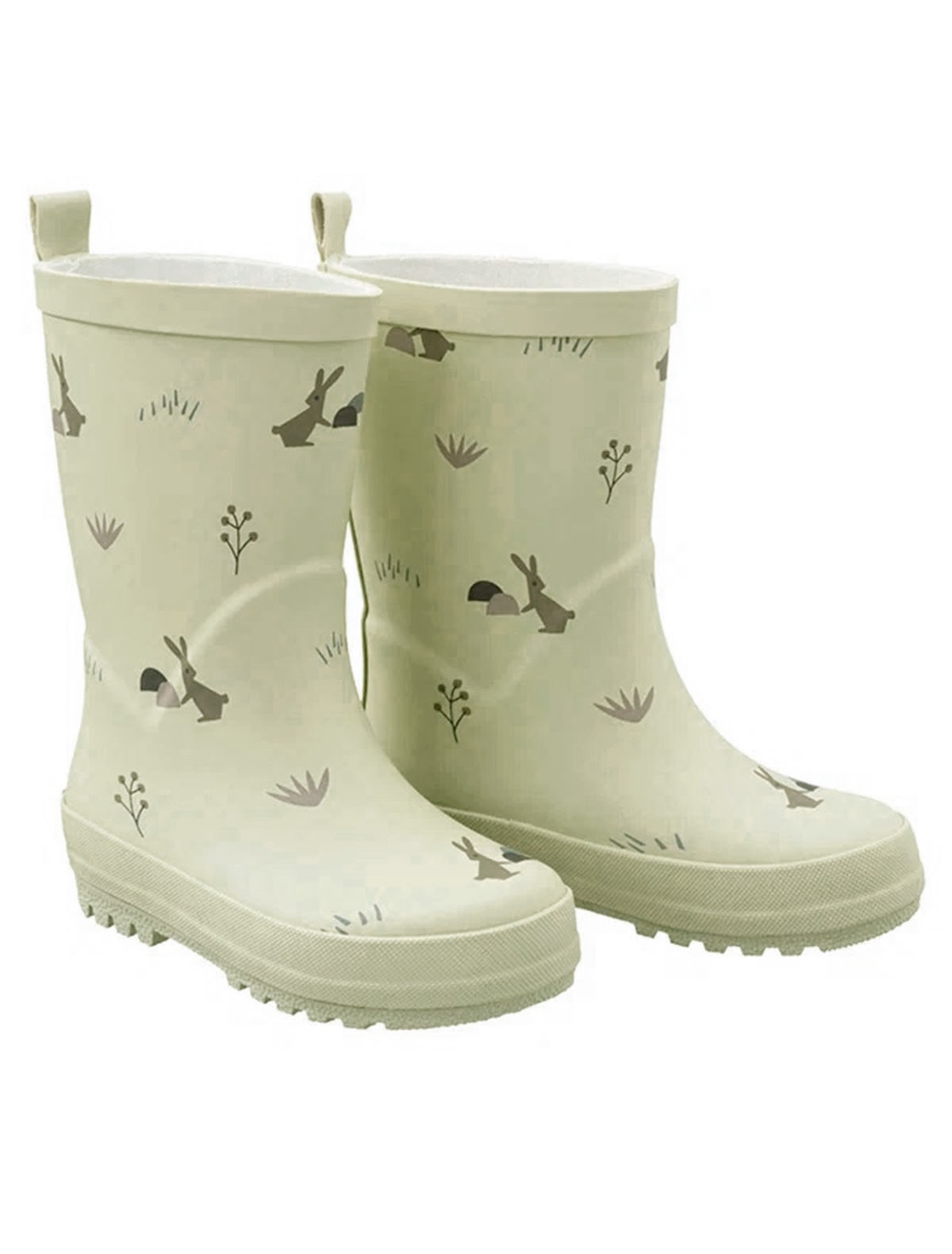 Сапоги резиновые с принтом кролики