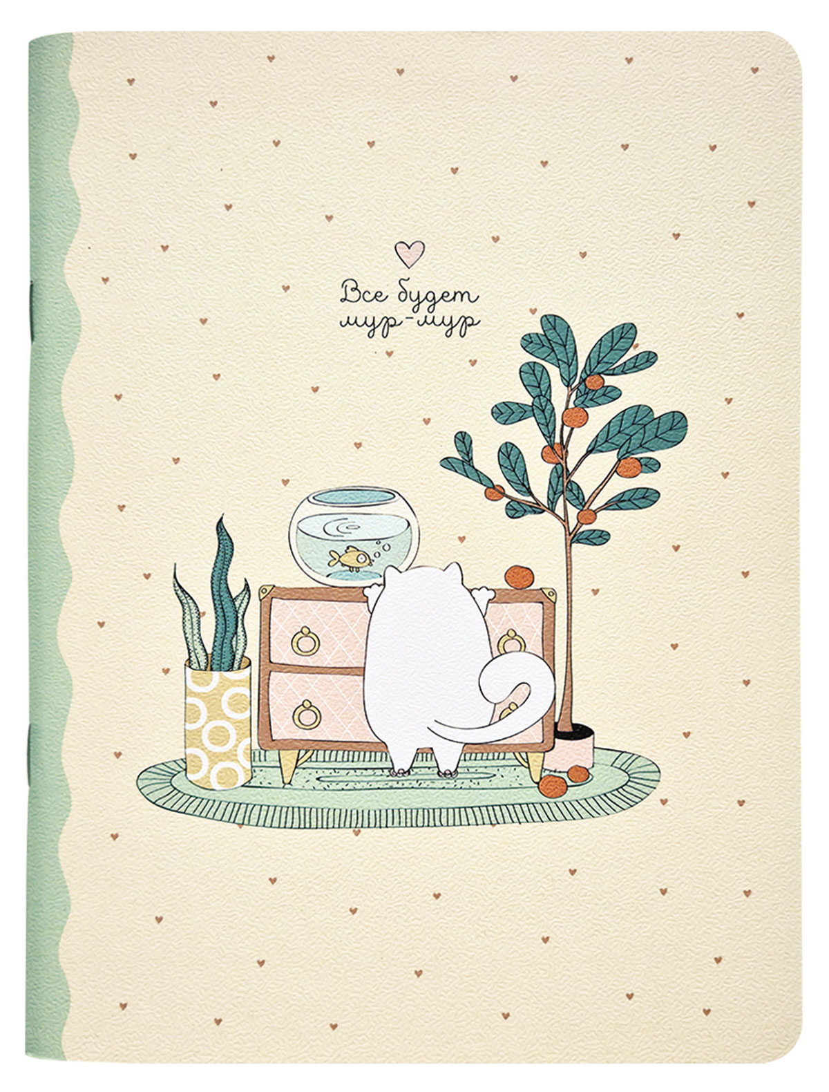 Тетрадь общая Мур-мур, 150х210 мм, 48 л., клетка